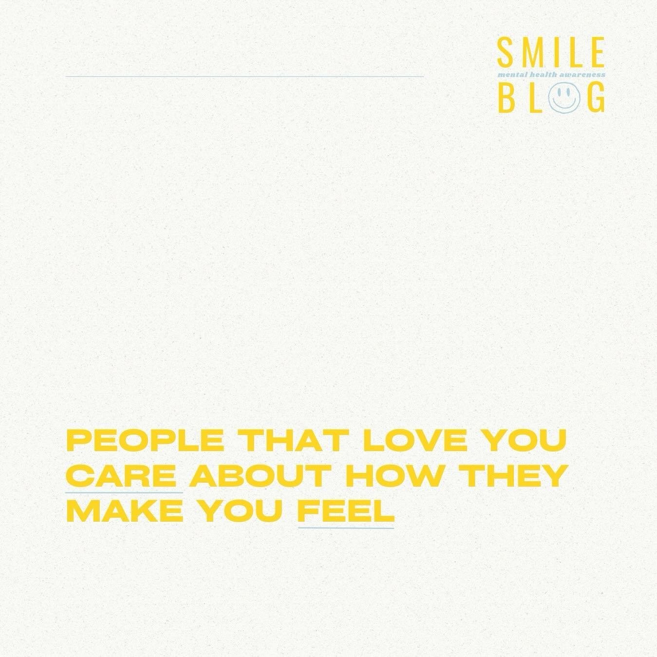 A reminder that people who truly love you CARE about how they make you feel. 

Have a great day⚡️🩵😁 
.
.
.
.
.
Want to learn more about us? Check us out @ mhsmileblog.com. Link is in bio

#selfcare #awareness #mentalhealthawareness #mentalhealthmat