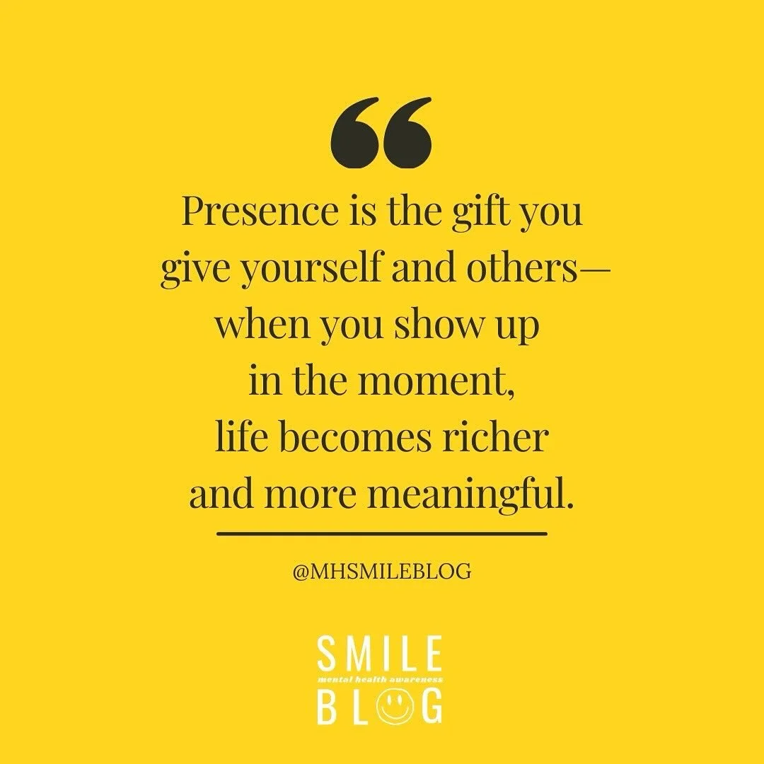 🎁 Presence is the greatest gift you can give &mdash; to yourself and others. When you fully show up in the moment, life feels richer, deeper, and more meaningful.

Have a great day⚡️🩵😁
.
.
.
Want to learn more about us? Check us out @ mhsmileblog.