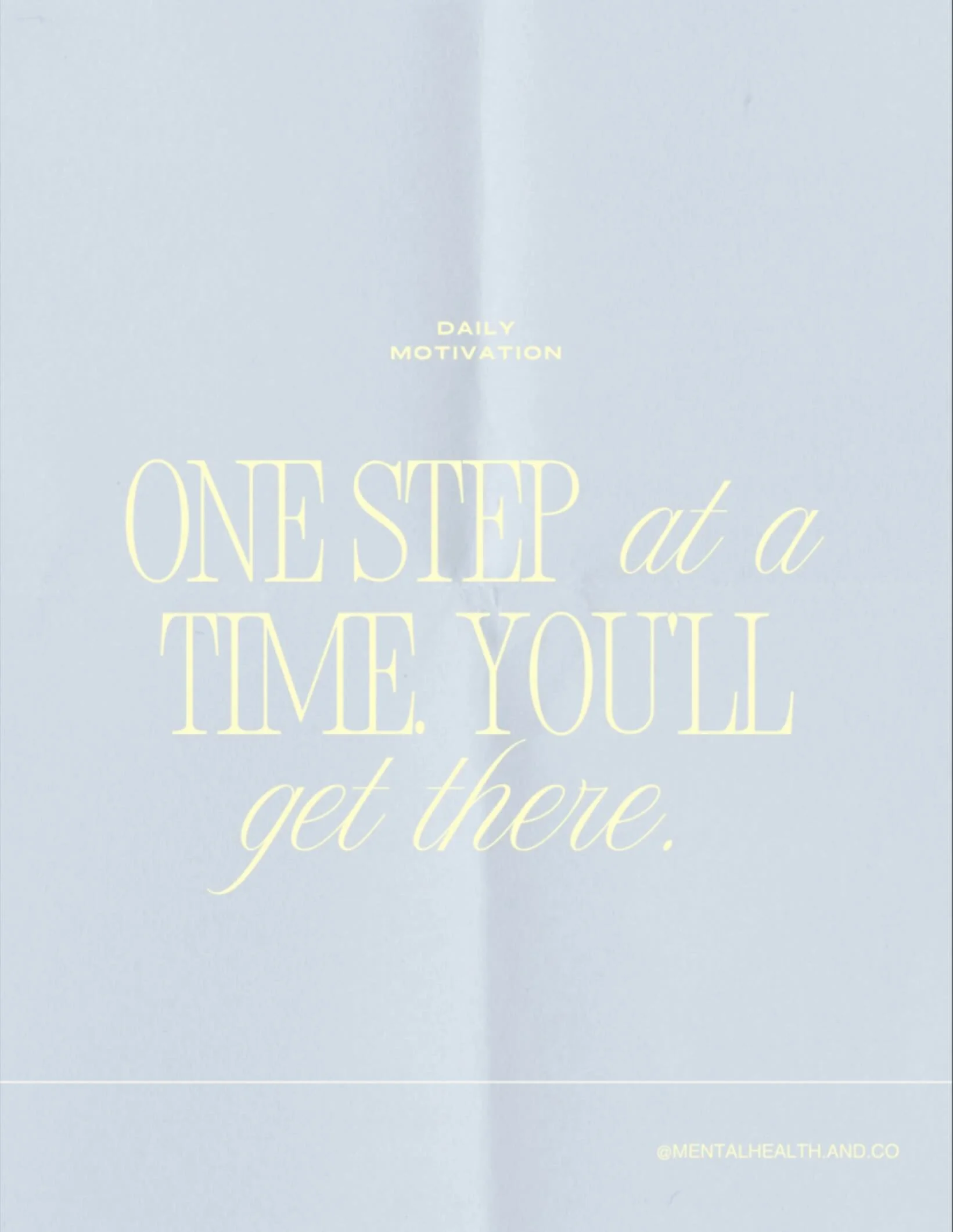 New year, new goals, same you &mdash; just taking it one step at a time. Every small step brings you closer to where you want to be.

Have a great day⚡️🩵😁&nbsp;
.
.
.
Want to learn more about us? Check us out at mentalhealthandco.com. Link is in bi