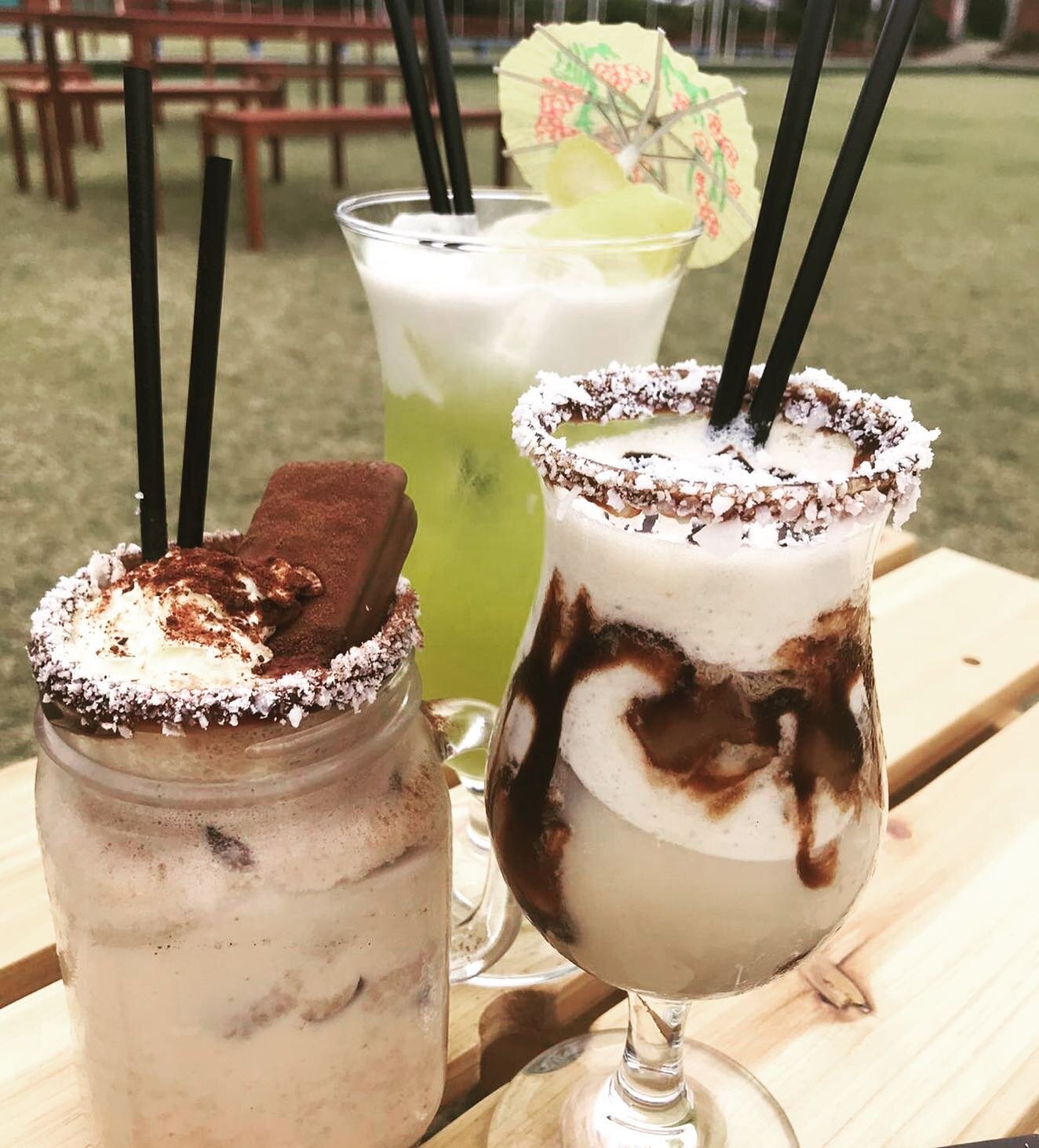 Perfect view for today&rsquo;s weather!🍹☀️ Introducing our trio of Australia Day long wkd cocktails/mocktails; Lamington Love, Green &amp; Gold and Tim Tam Bam💥