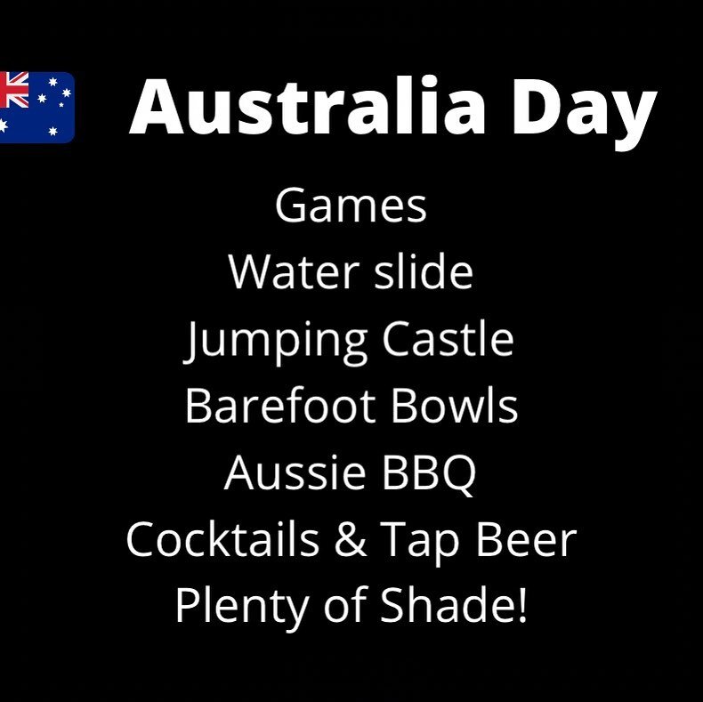 No plans for tomorrow? We have it sorted! Great activities including a giant water slide, tasty Aussie inspired food, gelato, refreshing cocktails and tap beer, live music, plenty of shade and of course, air-con! Hope to see you tomor, don&rsquo;t fo