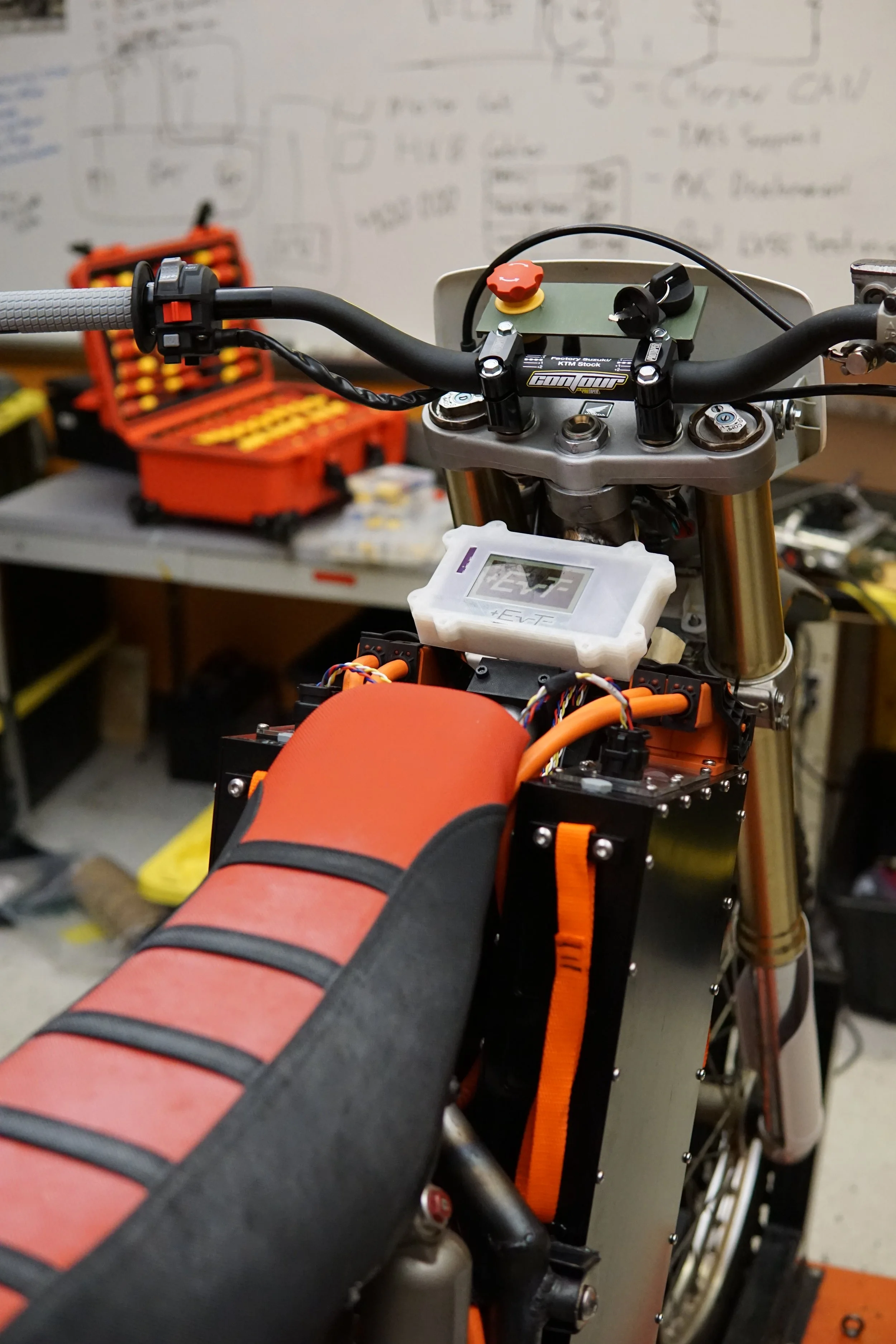 DEV1 with battery packs and handlebars assembled