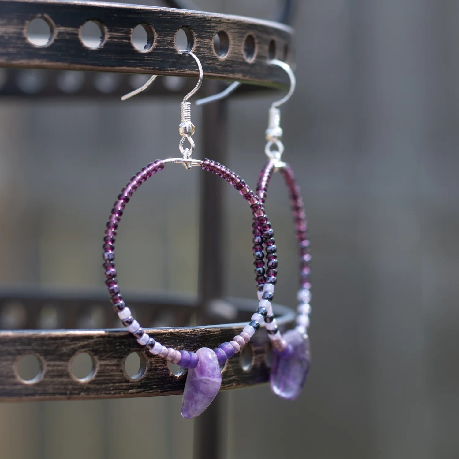 ami♡*°　1001 LOVE Morse Code Huggie Earrings | APM Monaco