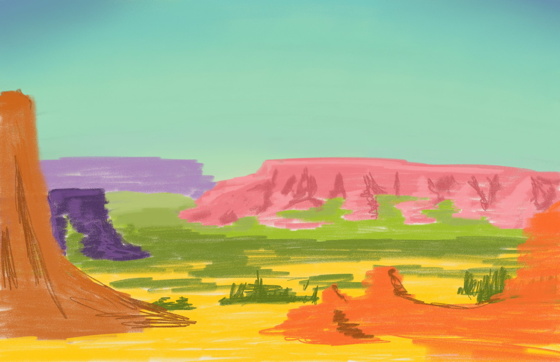 Bad Lands Giclée Print