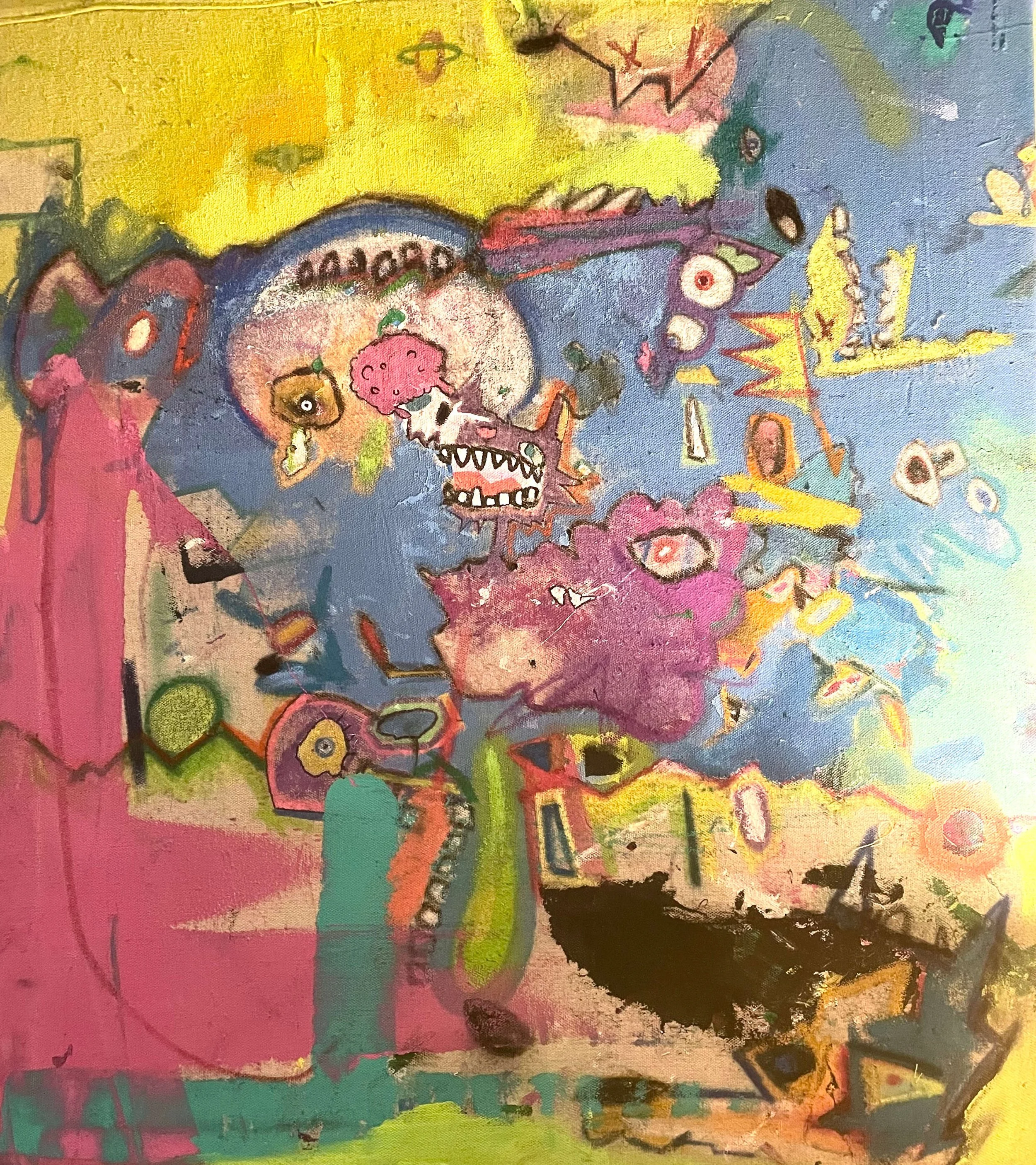 Justin Ellis "Story" Mixed media on Canvas