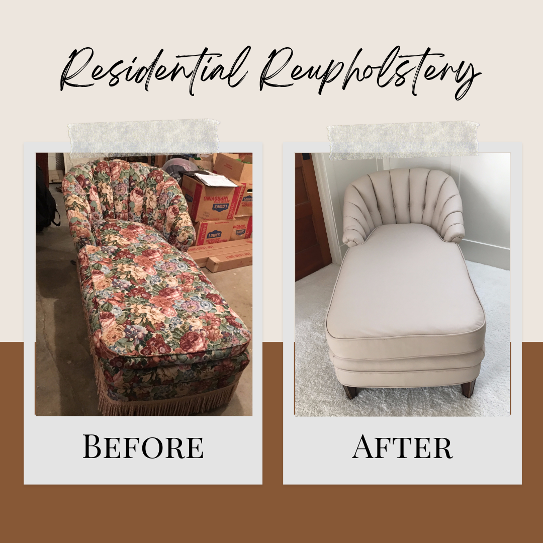 Leather Upholstery of Lounge Chair