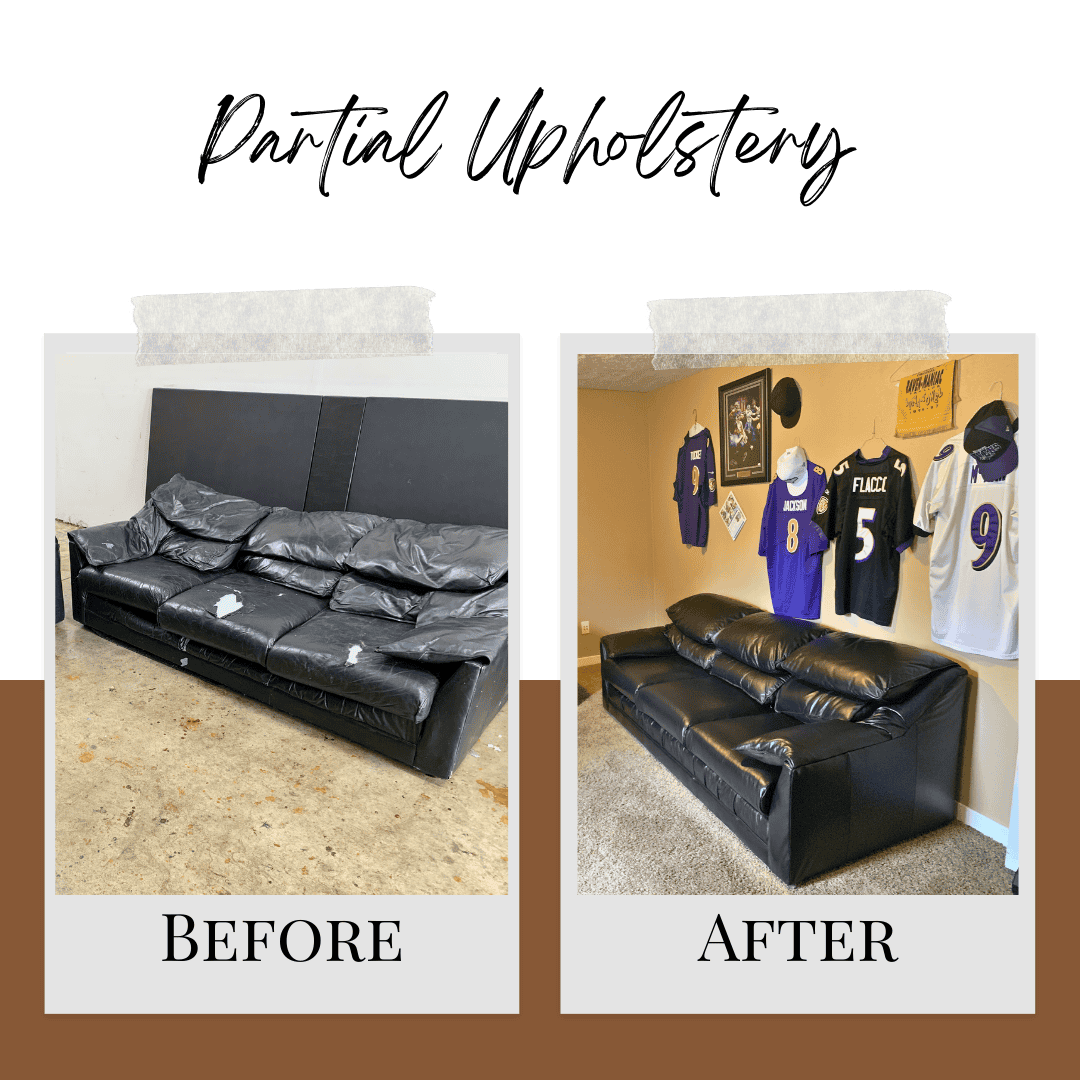Upholstery shops Portland. Before and after upholstery.