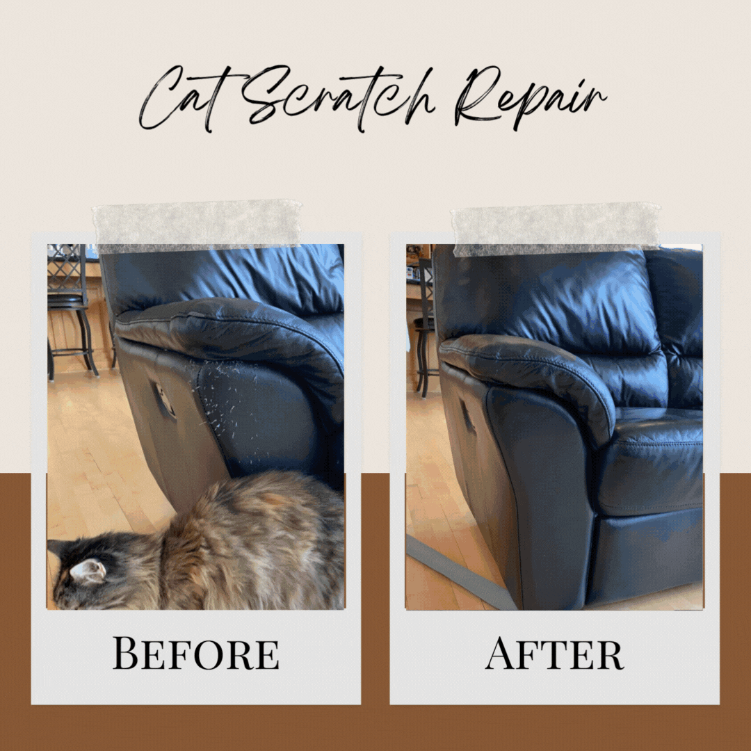 Leather Furniture Pet Damage Repair — Leather Pros Inc.