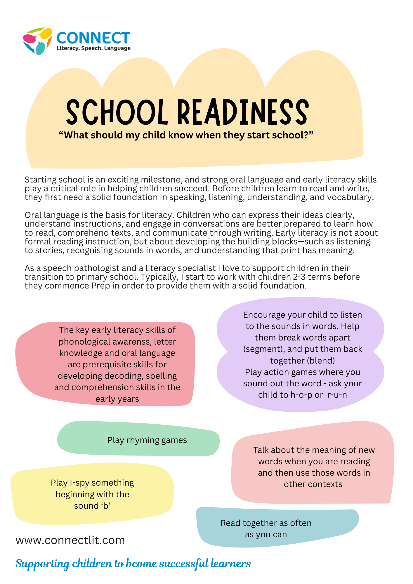 School Readiness Tips