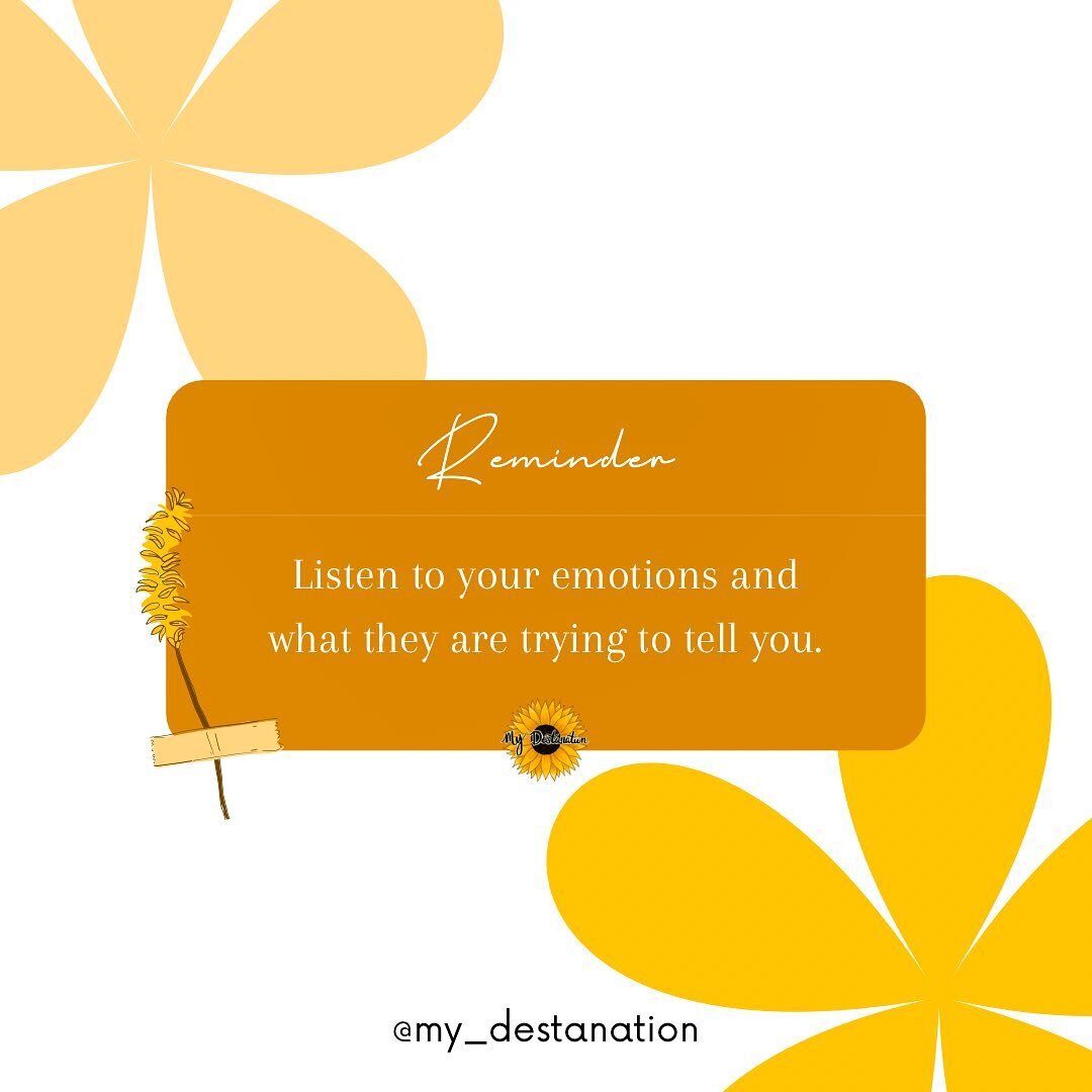 Emotions are some pretty strong signals ✨

#psychology #mhawareness #mentalhealth #emotions #listen #wellness #support #therapy #therapist #endthestigma