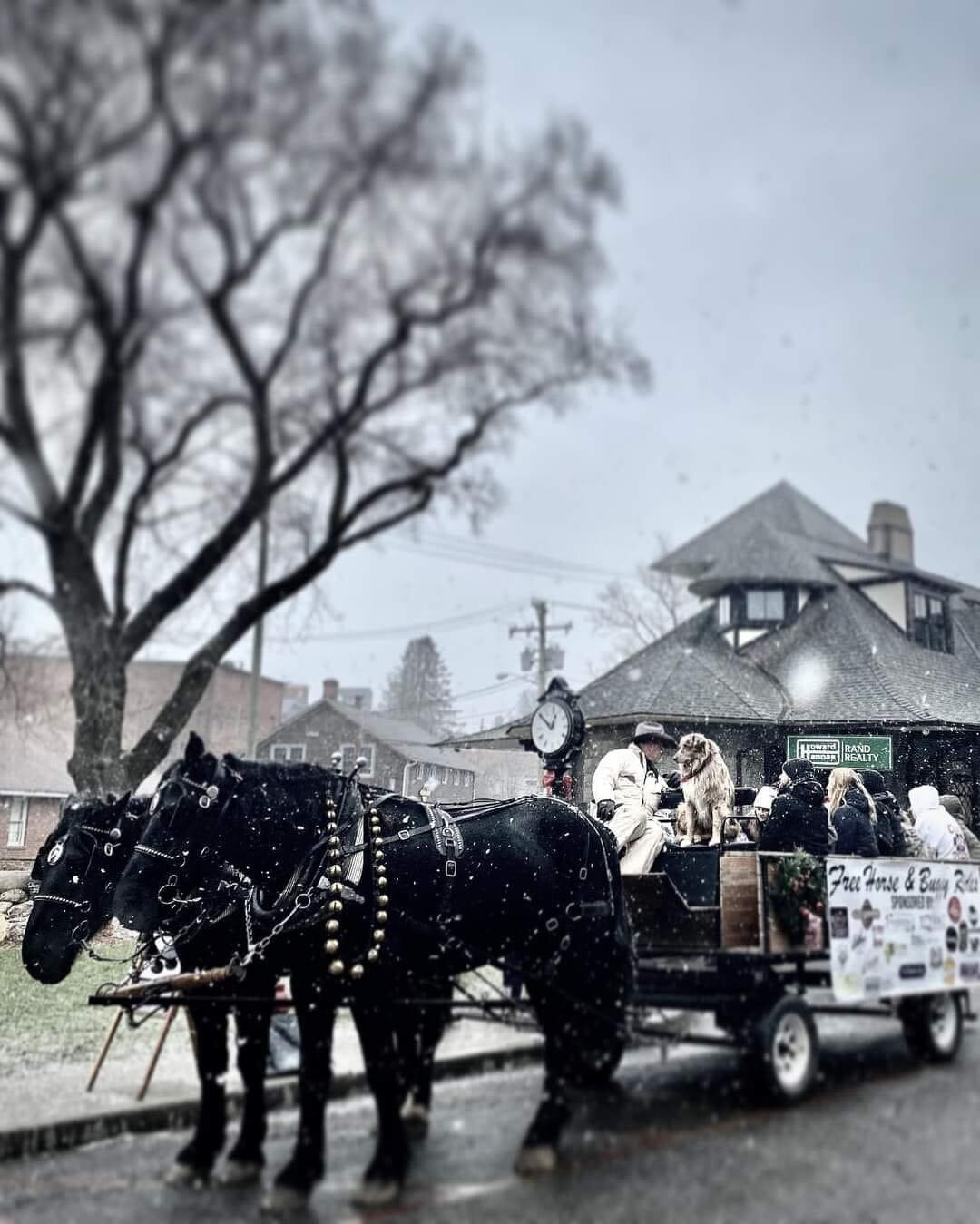 Free Horse &amp; Buggy rides have begun in Warwick, NY&hellip;weekends through mid-December, 11am-4pm. Hop on at the Railroad Green stop&hellip;weather dependent.

p h o t o s Warwick Home For The Holidays