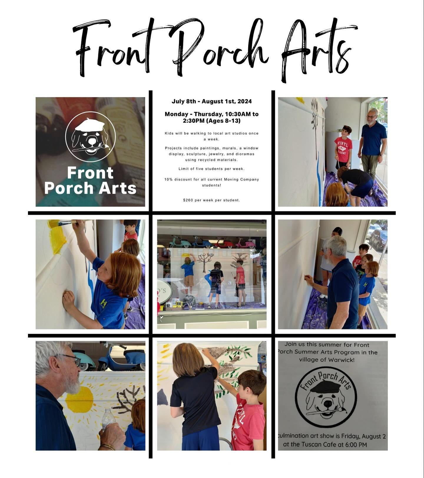 Our community is filled with amazing programs, activities, and things to do. Last week Mayor Newhard lead a mural making workshop in @newhardsthehomesource MainStreet storefront window. Follow teacher Linda Mensch @movingcompanydance for more informa