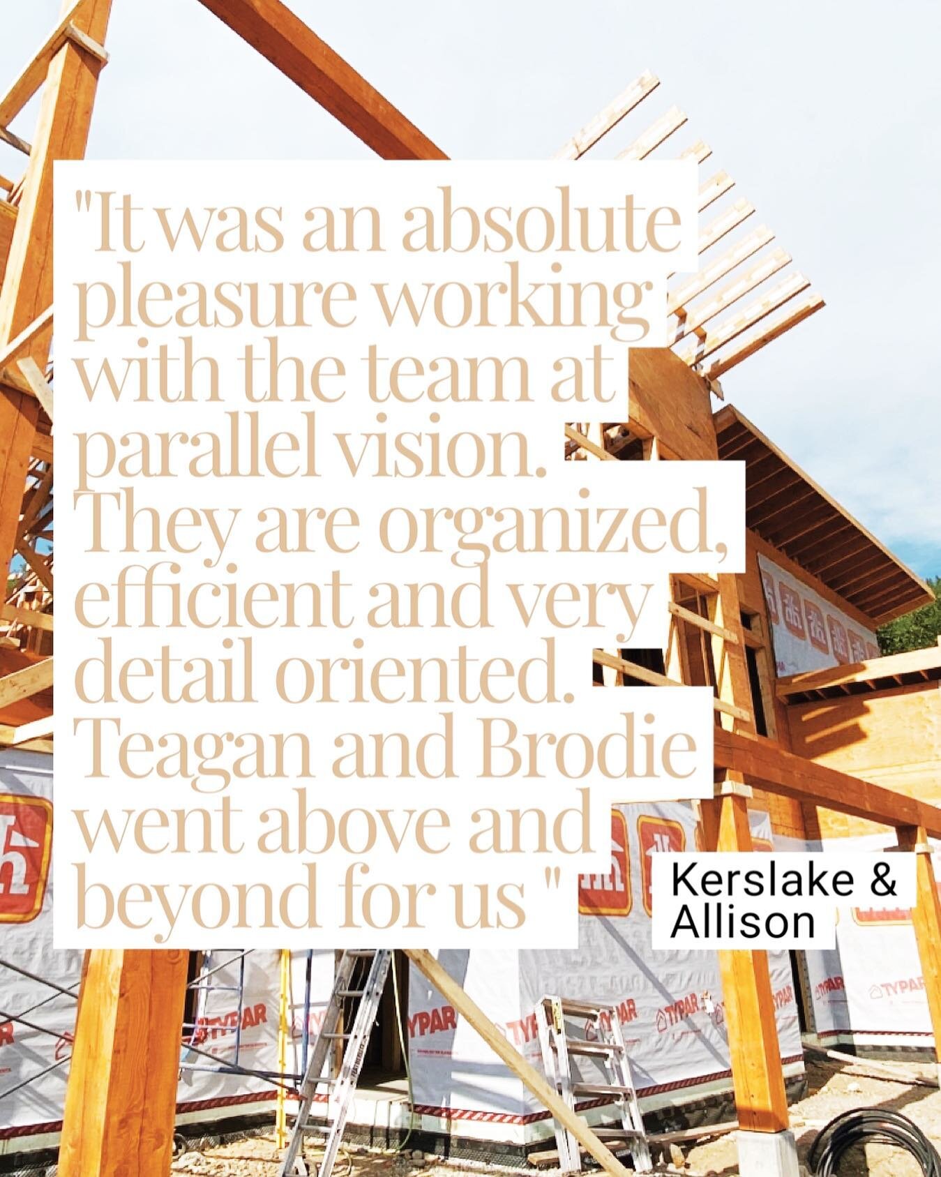 We wouldn&rsquo;t be where we are at without our incredible clients 🙏 
#revelstokebuilder #parallelvisioncontracting #homebuilder #revycontracting #revelstokecontractor #thankyou