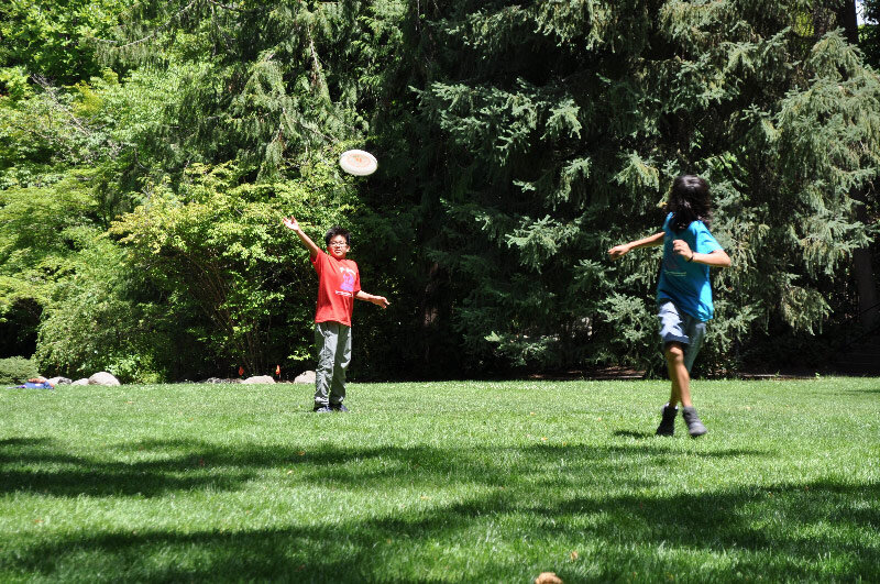  Launching Frisbees in Lithia Park 