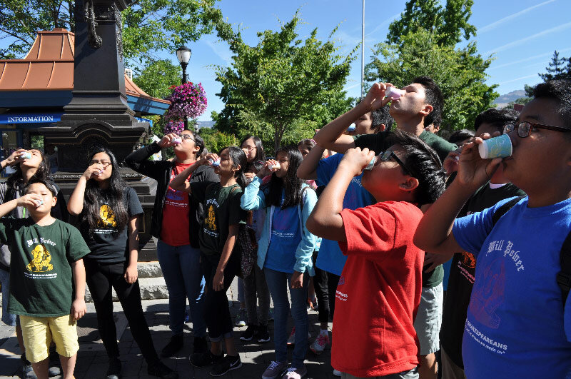  A Hobart Shakespearean tradition for 30 years: a first day toast to Ashland at the Sprite Fountain 
