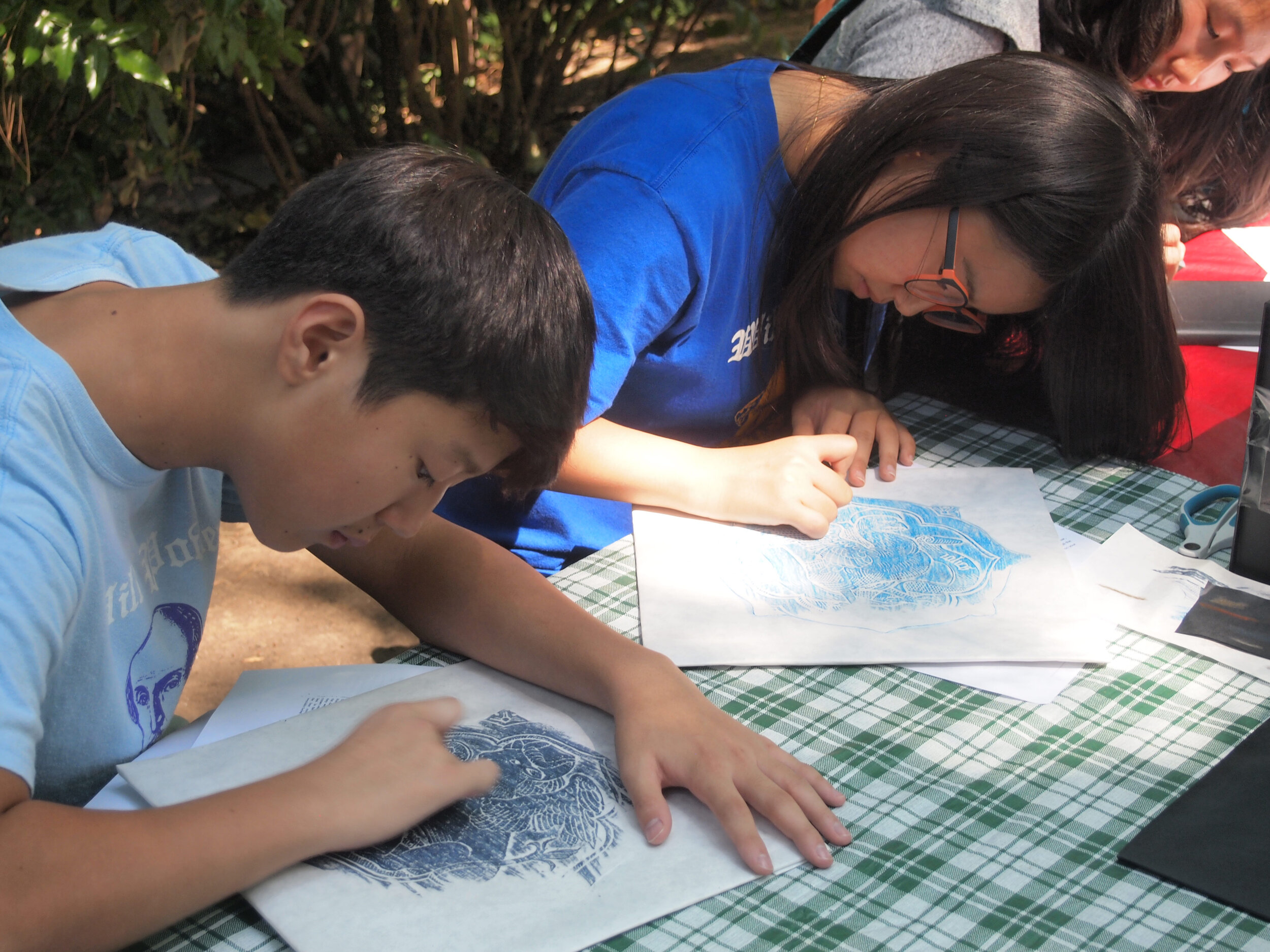  Art is Our Life - Making Brass Rubbings in Lithia Park 
