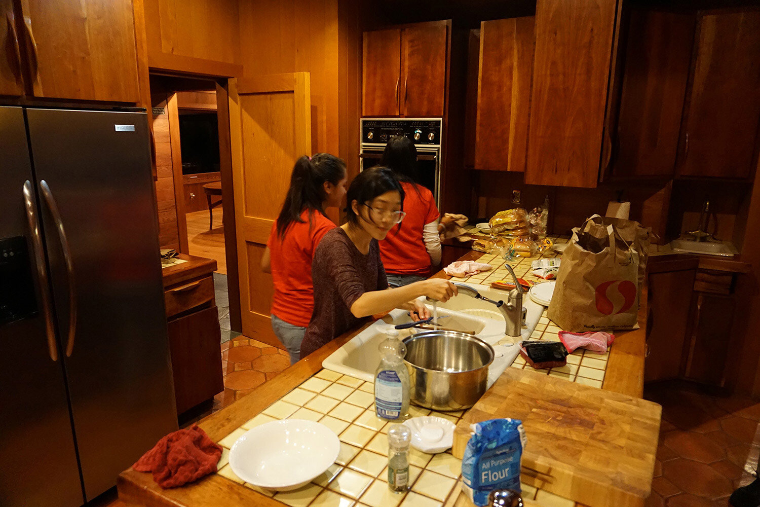  Making dinner in our home on the Carmel Coast 