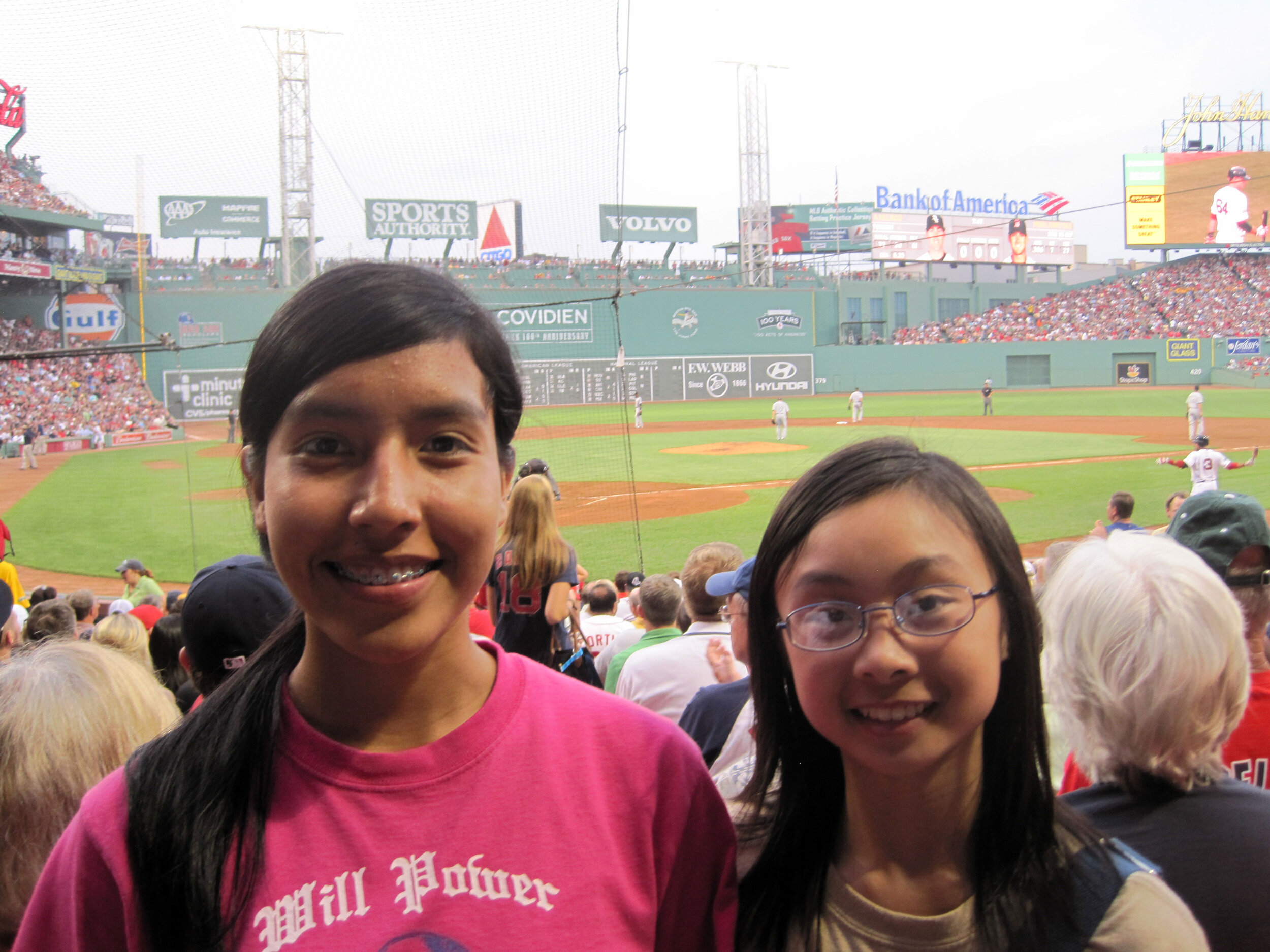  Elsa and Julie join Red Sox Nation at Fenway Park in Boston 