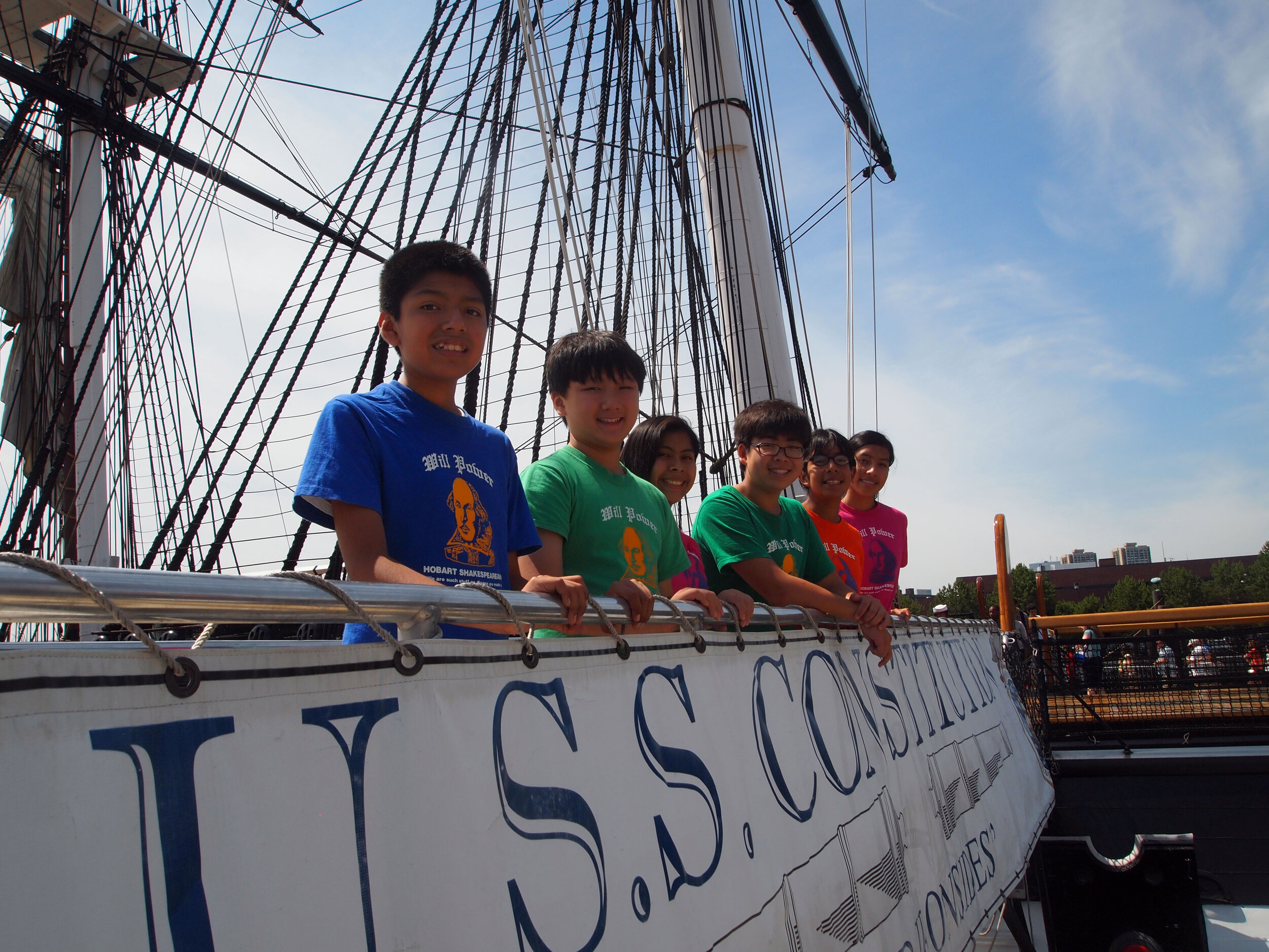  On the Deck of Old Ironsides 