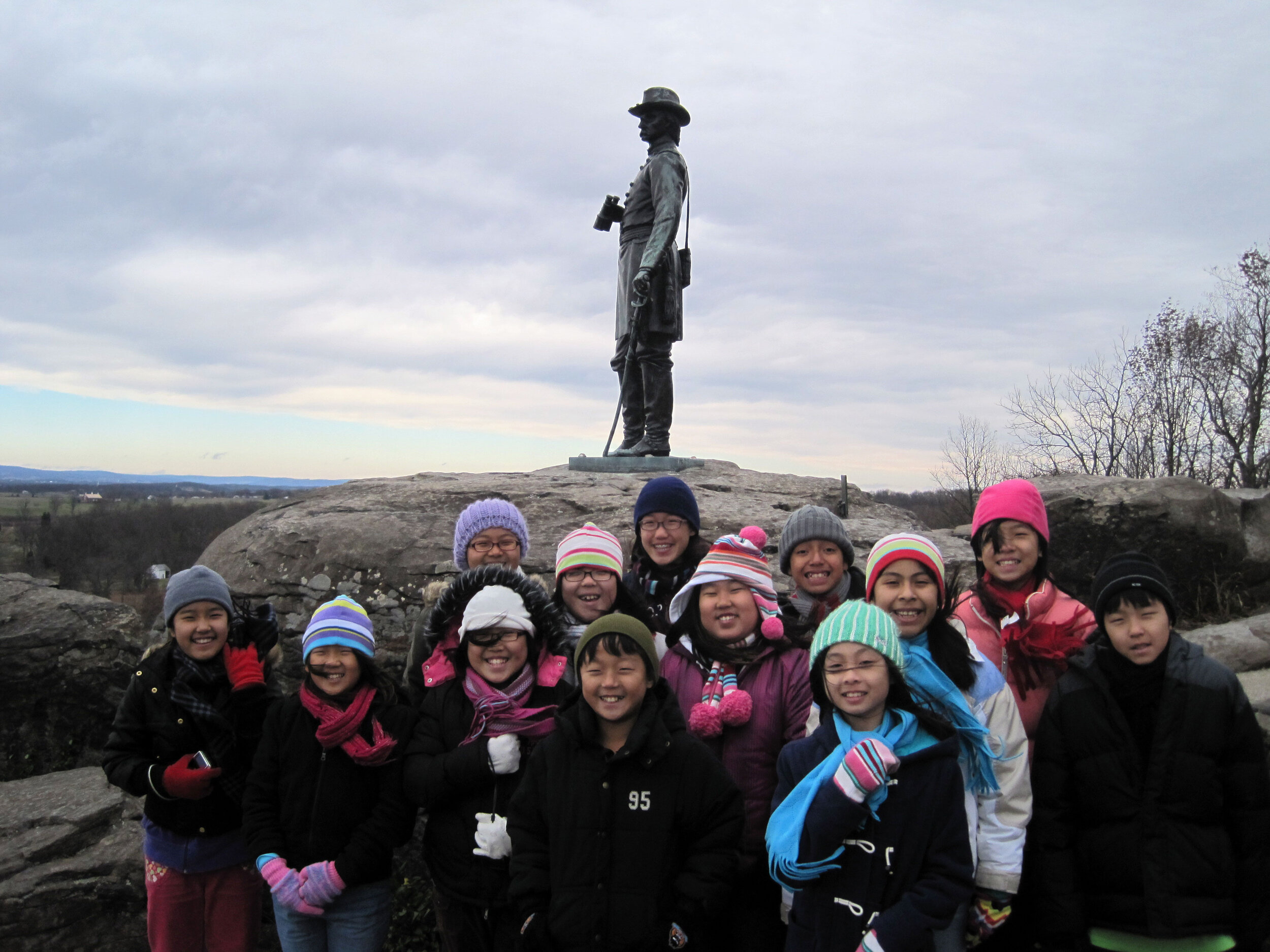  A Cold and Windy Day at Little Round Top! 