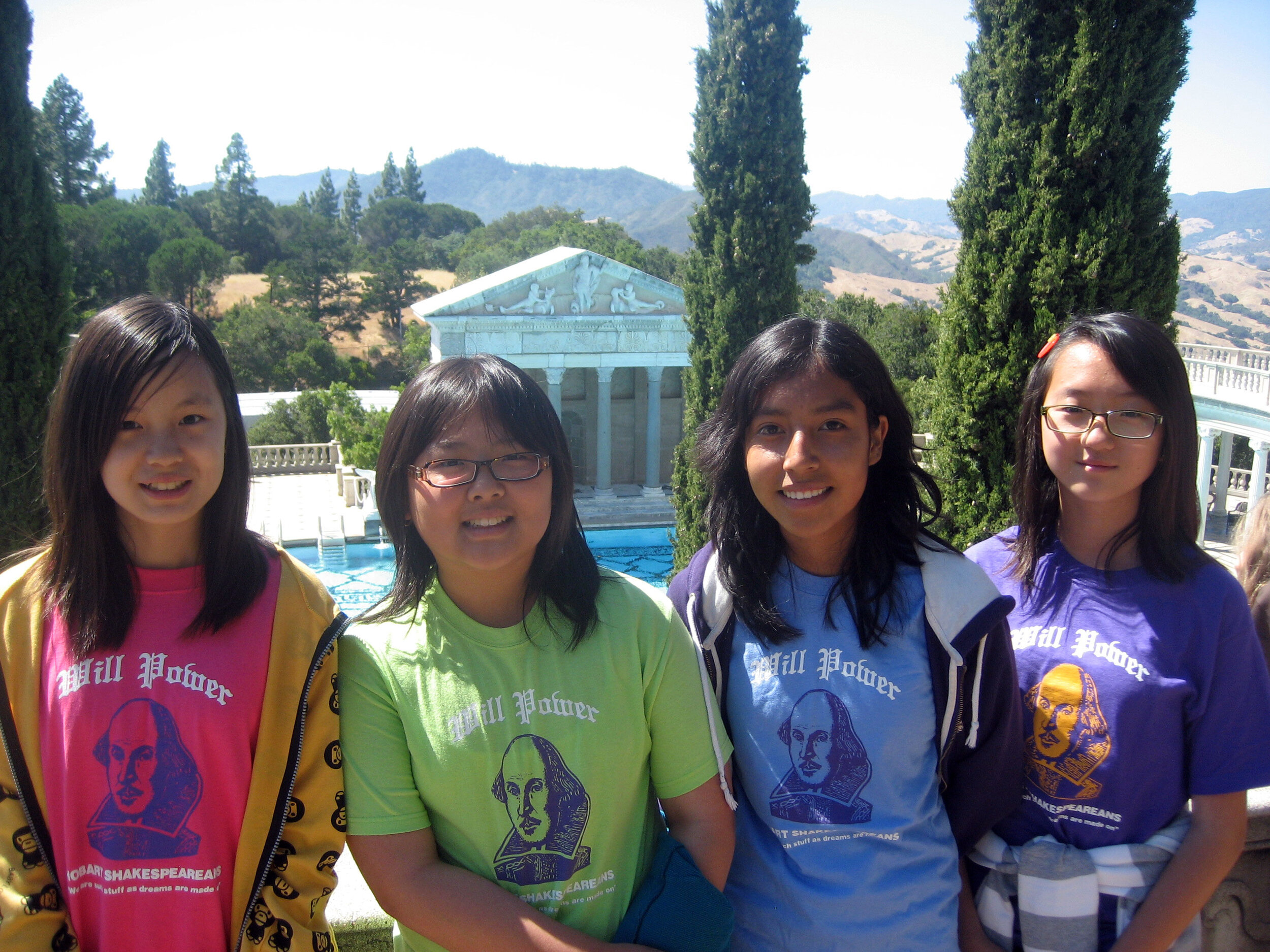  The Fab Four at Hearst Castle 