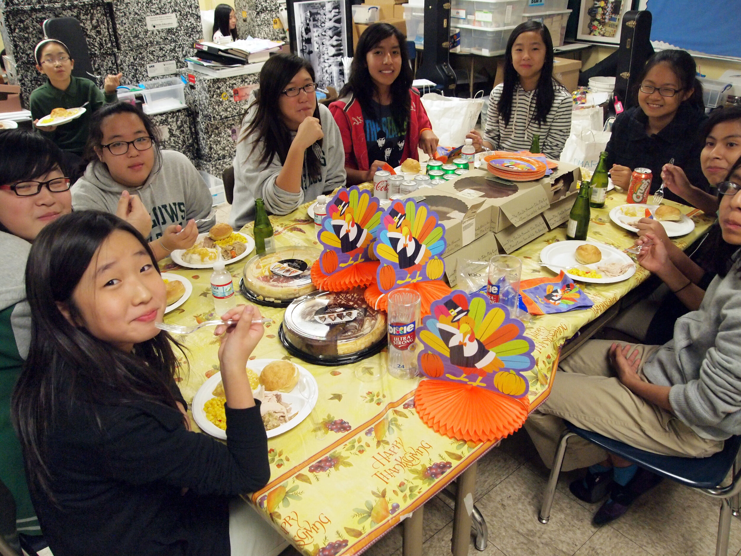  Older Students Return to Serve the Young Ones (and eat!) 