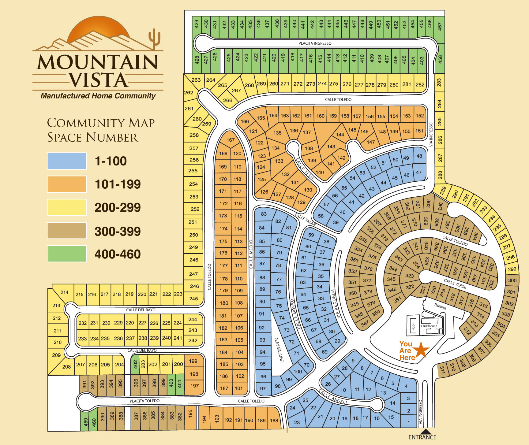 Location — Mountain Vista Manufactured Home Community in Tucson Arizona