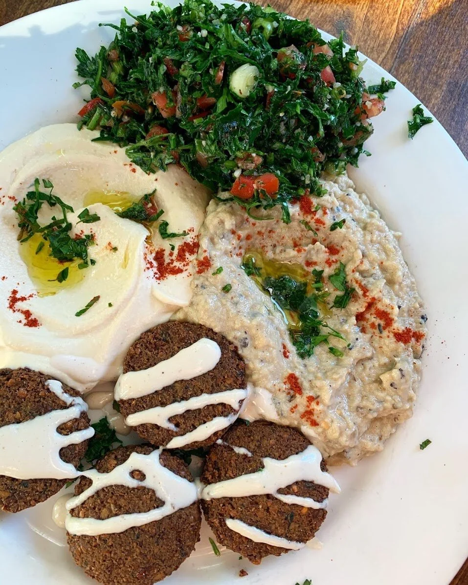 Vegetarian Sampler - Zaytoon, Santa Barbara
