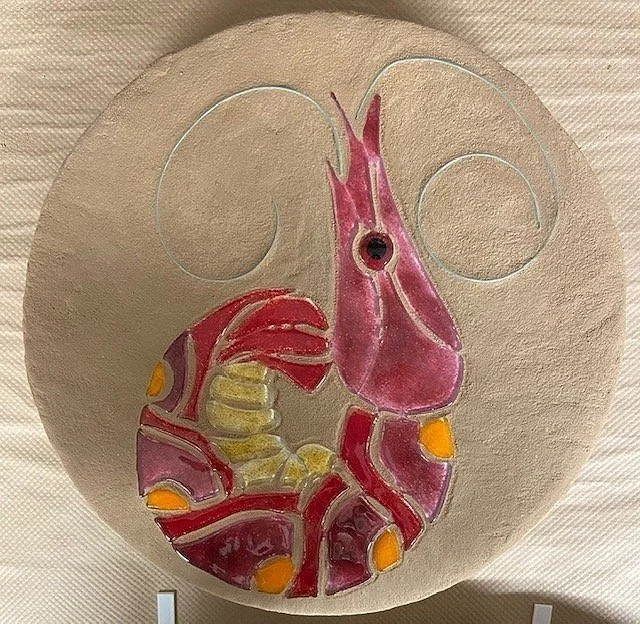 SHRIMP GARDEN STONE 12"
(SOLD)