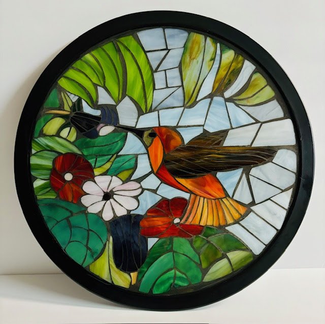 HUMMING BIRD BISTRO TABLE 19" DIAMETER (SOLD)