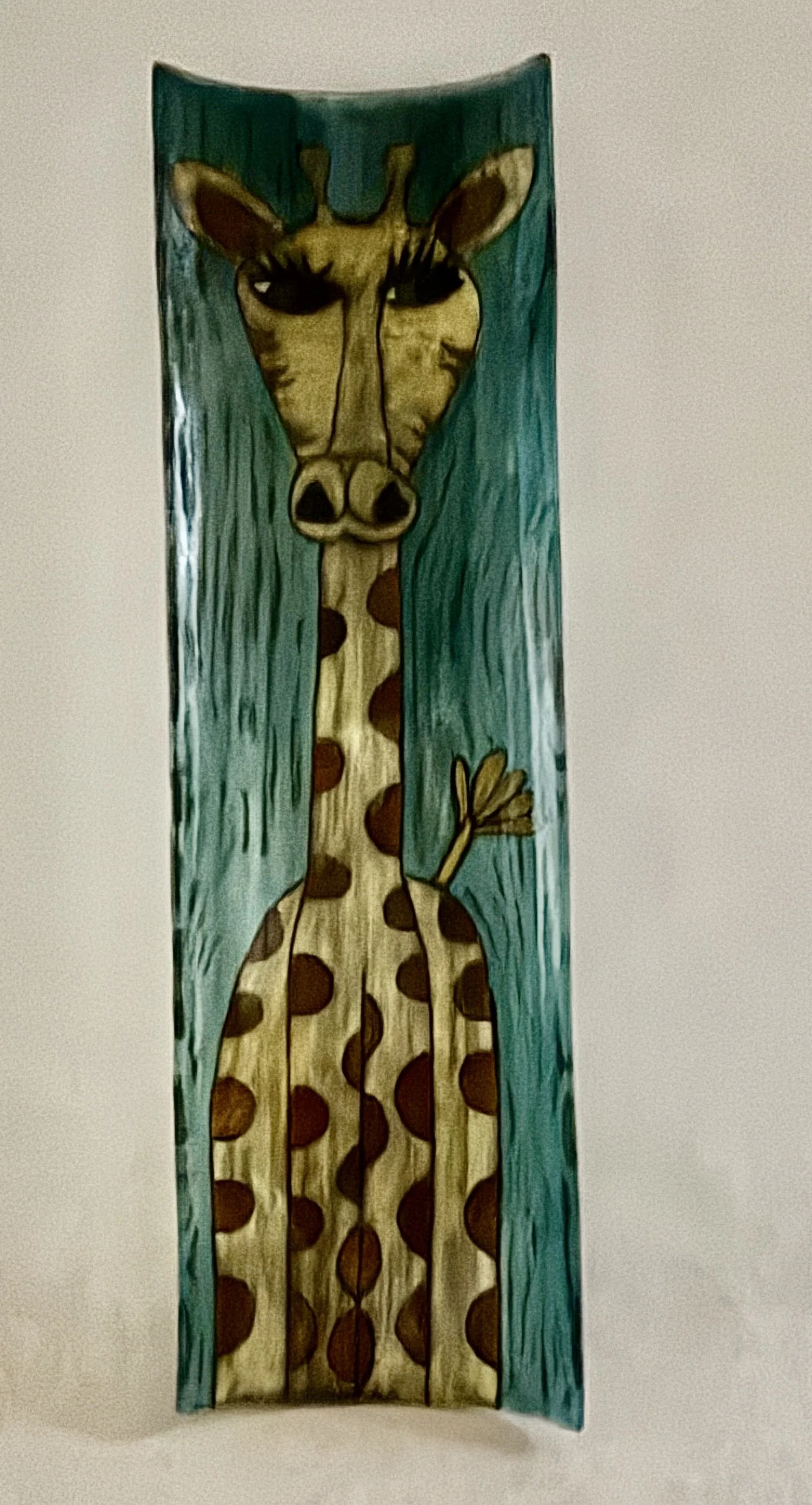 15" LENGTH WISE GIRAFFE PLATTER