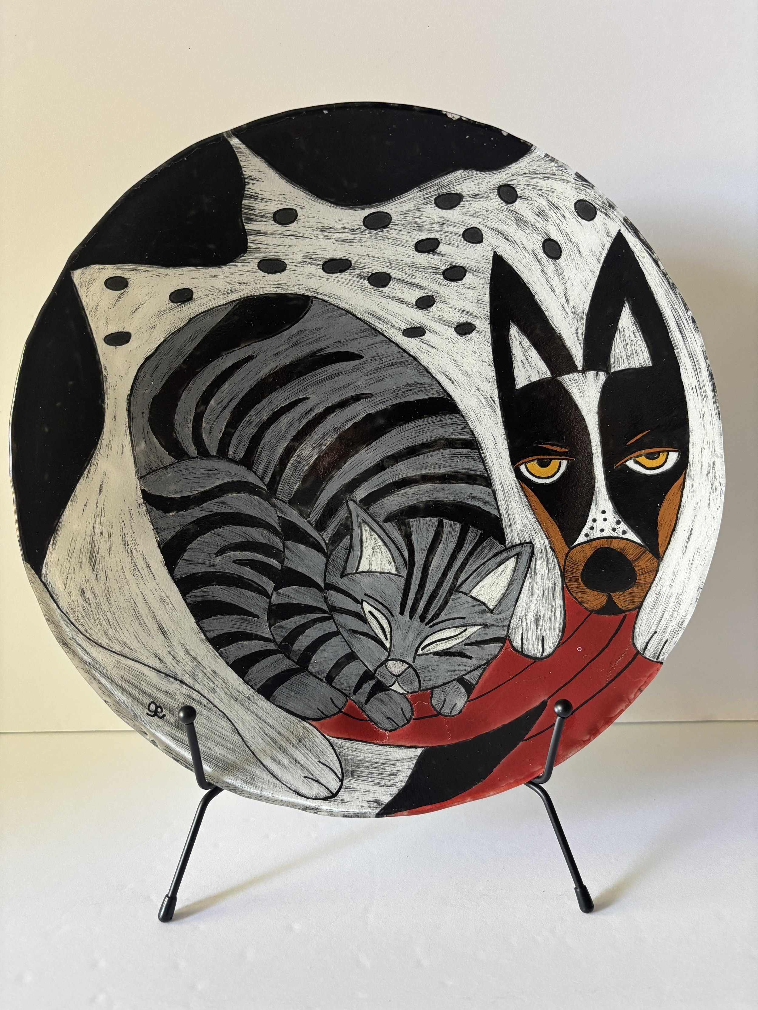 Oliver & GREY TABBY 12" DIAMETER