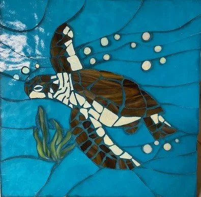 Sea Turtle 14X14" (SOLD)