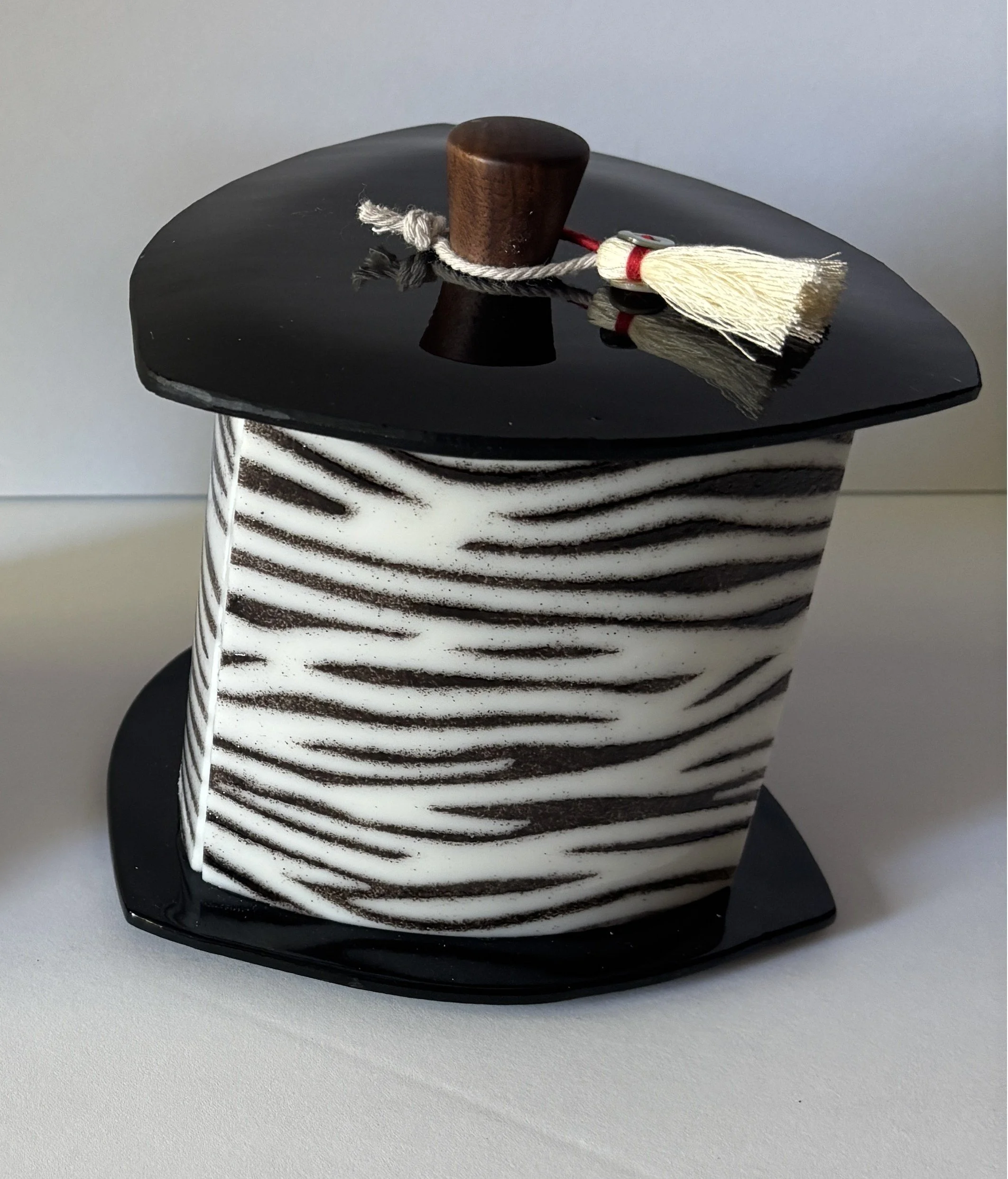ZEBRA TREASURE BOX 4" 3 SIDED