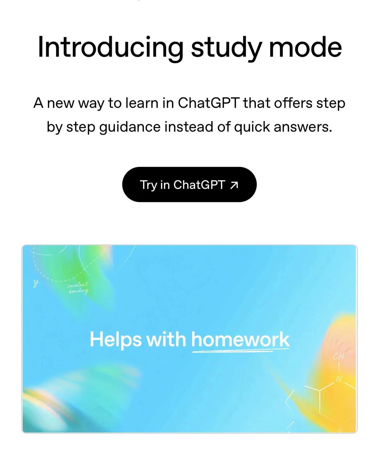 Studying doesn&rsquo;t have to feel like you&rsquo;re doing it alone. Whether you&rsquo;re totally lost, halfway through, or just procrastinating (we&rsquo;ve all been there), open a chat with your AI study buddy.

Ask questions. Break things down. R