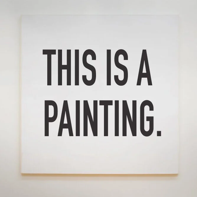 THIS IS A PAINTING #1, acrylic on wood, 60 x 60 cm (2019) 🔴