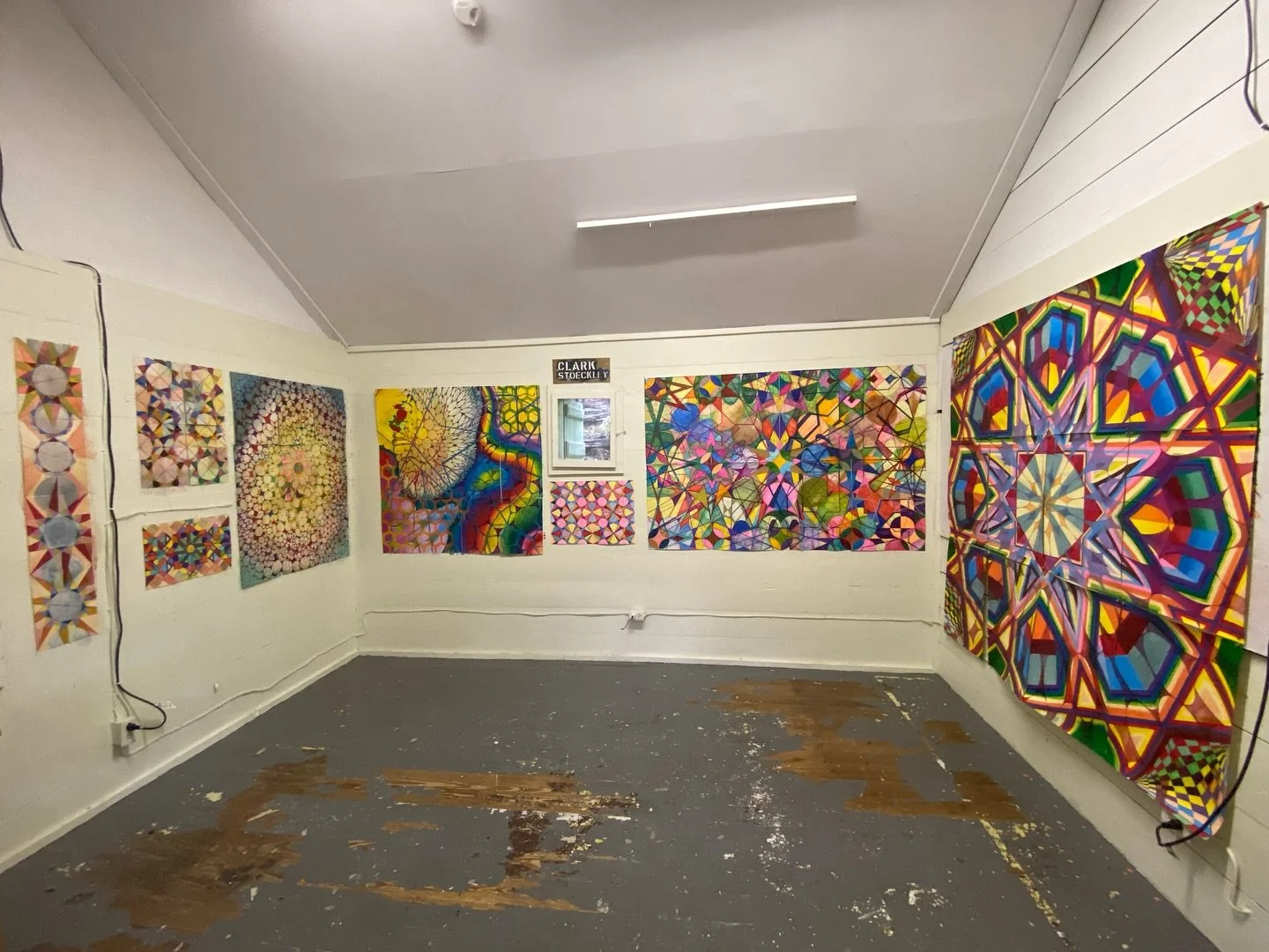 Grateful beyond words for the time I spent as a Byrdcliffe Artist-in-Residence @air_byrdcliffe My studio overflowed with vibrant energy, color, and connection as I explored new directions in geometric abstraction through mixed media drawing. Thi
