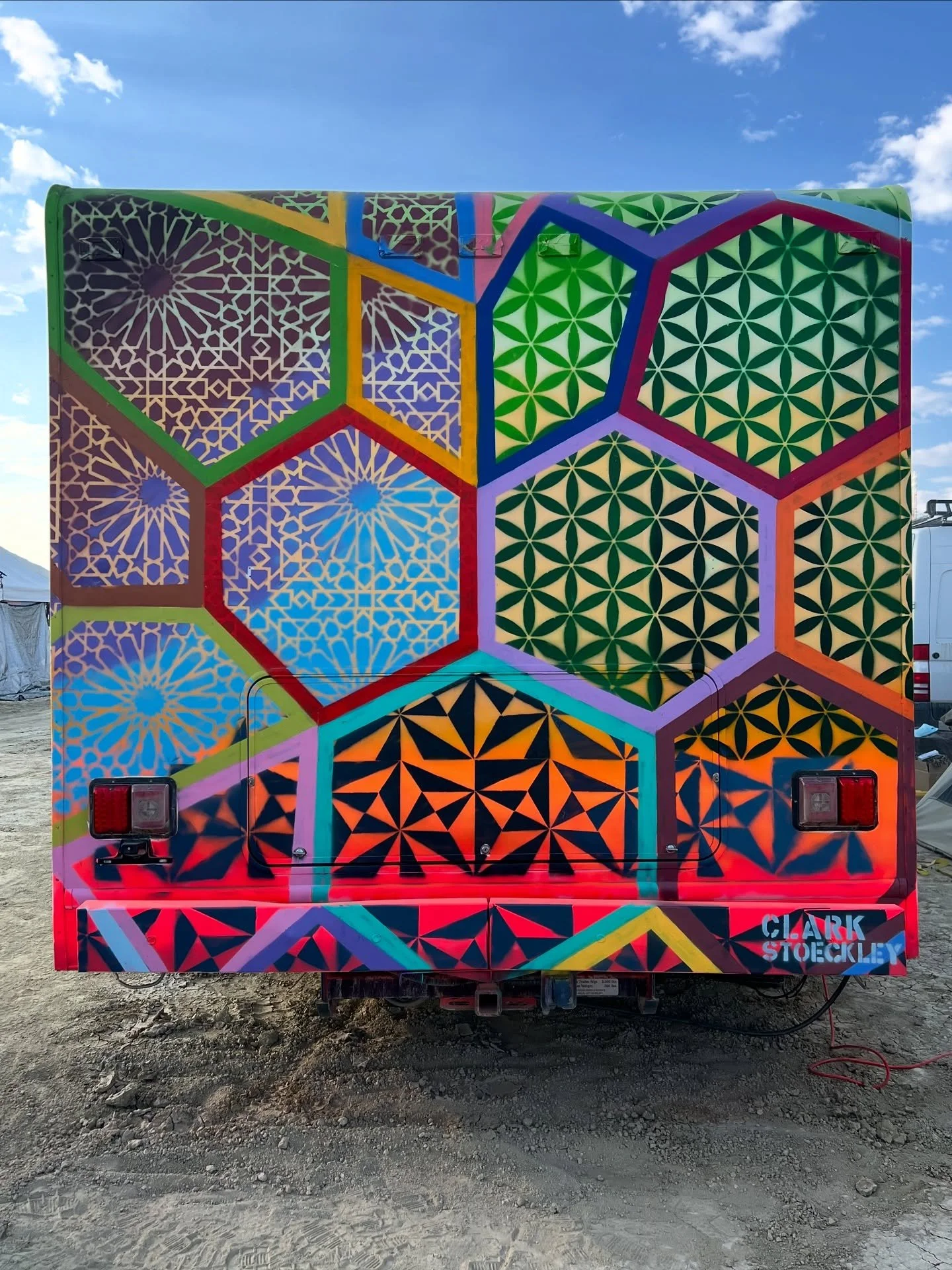 After Burning Man 2023, when the rains turned everything to mud, my campmate Evan came to the rescue and safely got me and a half dozen others out in this RV. When radical self-reliance became impossible, I got by with a little help from my friends.