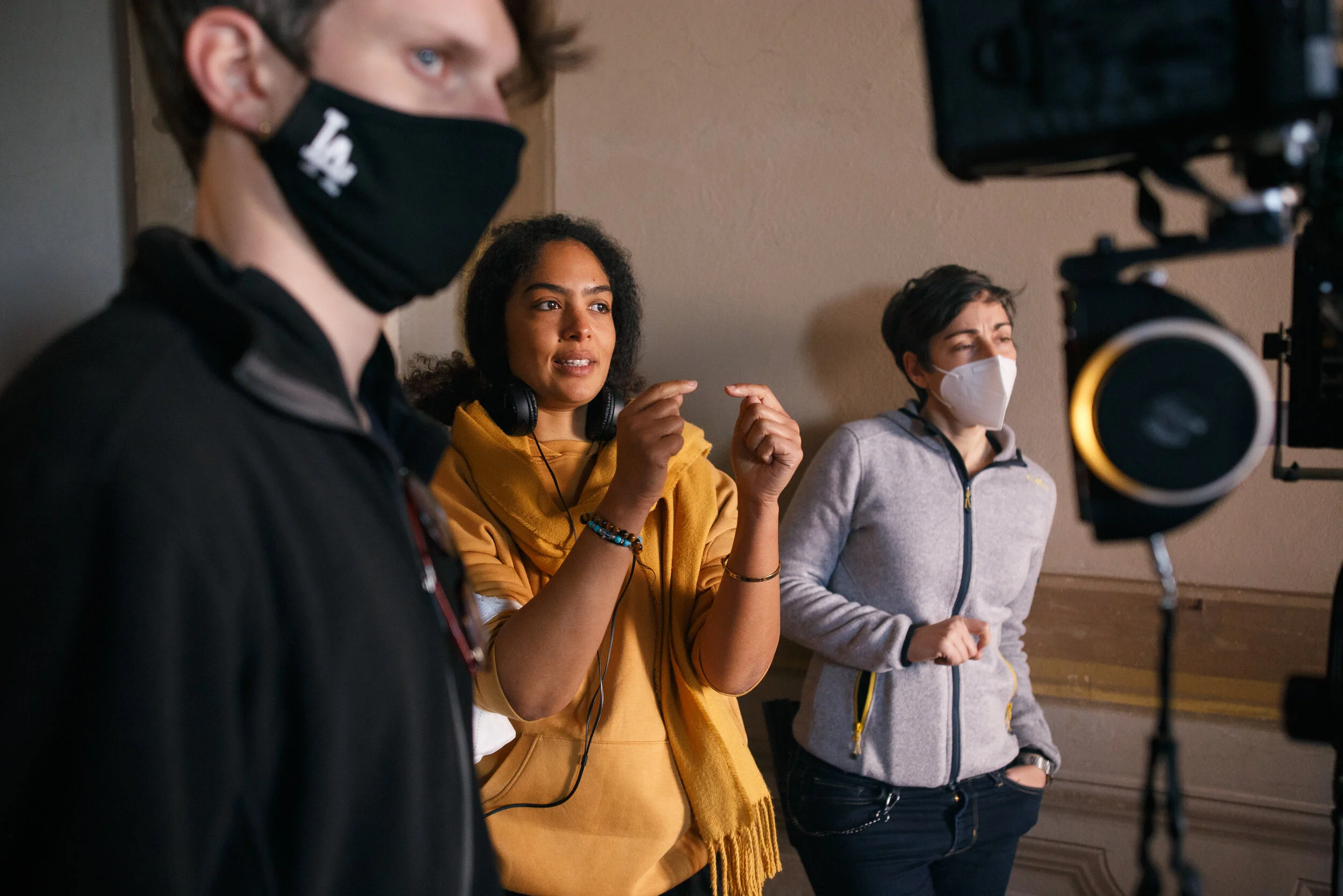 The director Daphne Di Cinto with 1AD Valentina Vincenzini.JPG