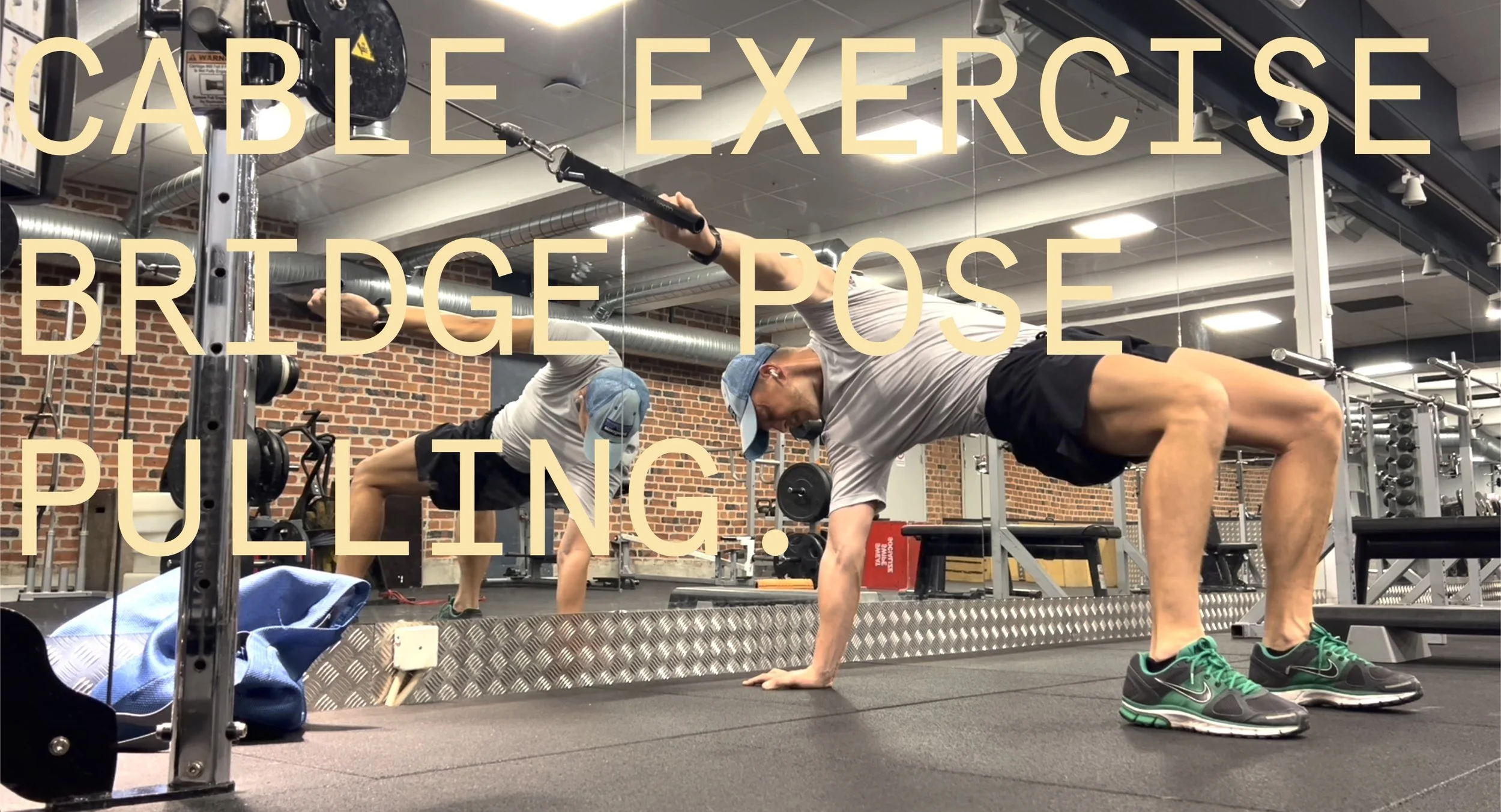 Bridge pose with pulling