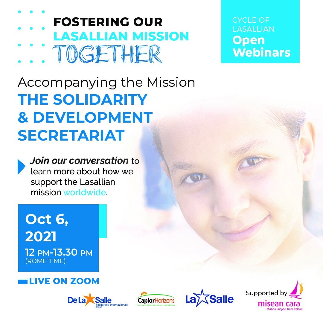 Invitation to second Lasallian open webinar