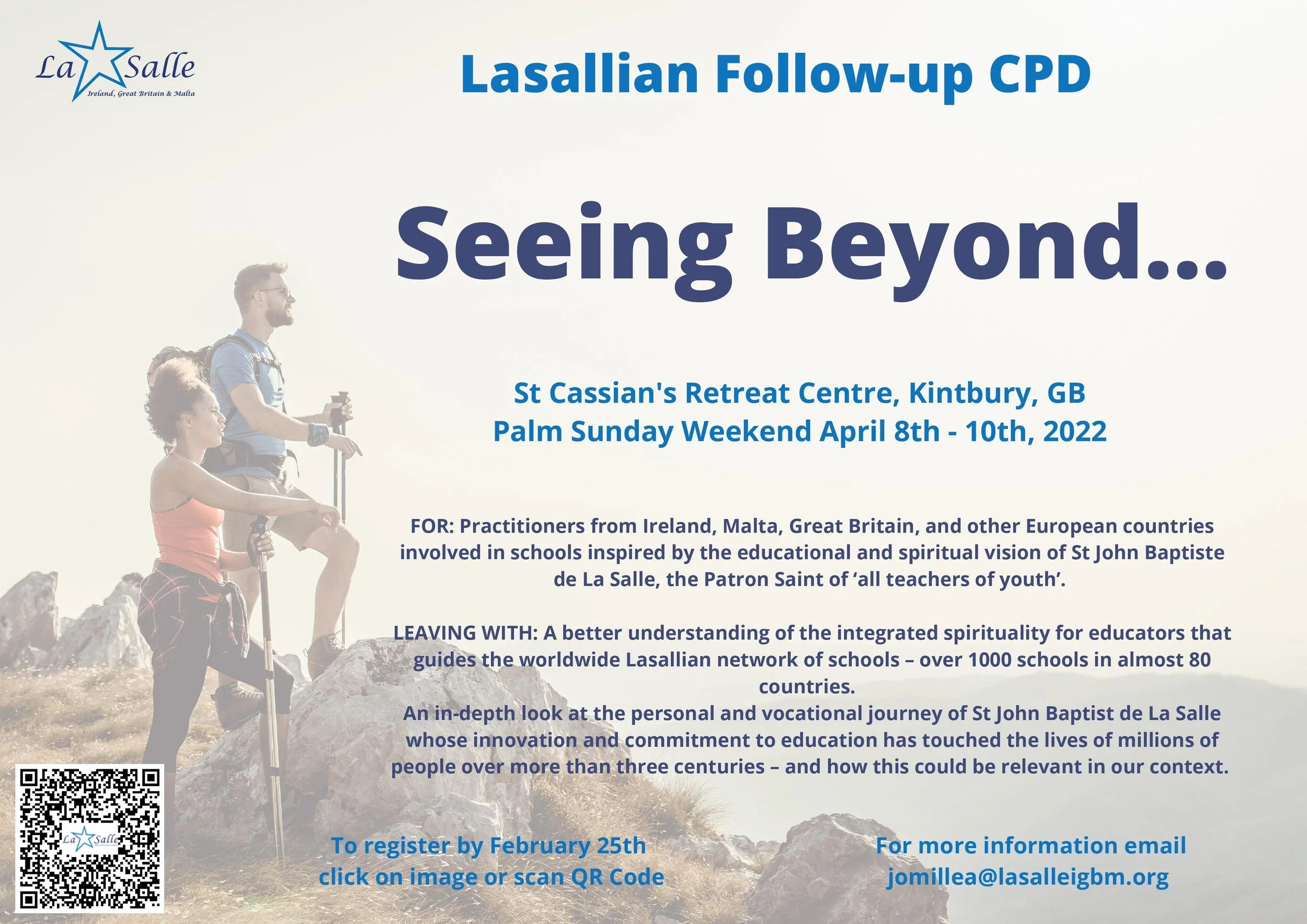 Opportunity to attend Lasallian CPD in Kintbury