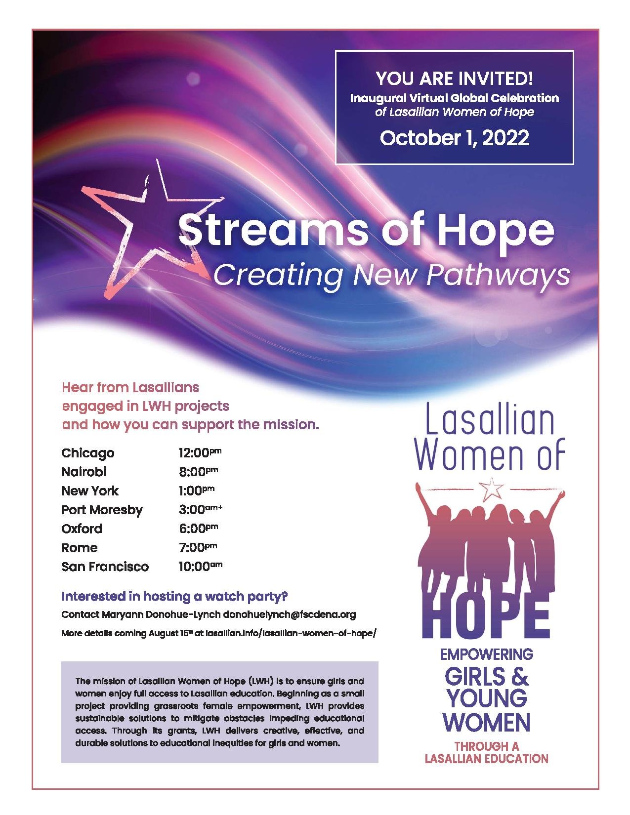 Lasallian Women of Hope inaugural celebration