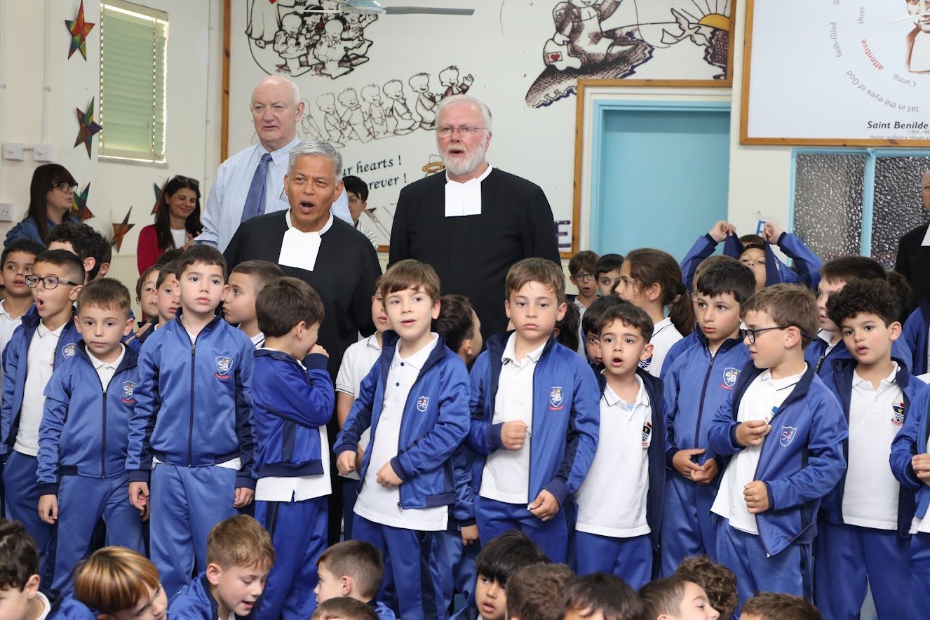 Br Armin visits our schools in Malta