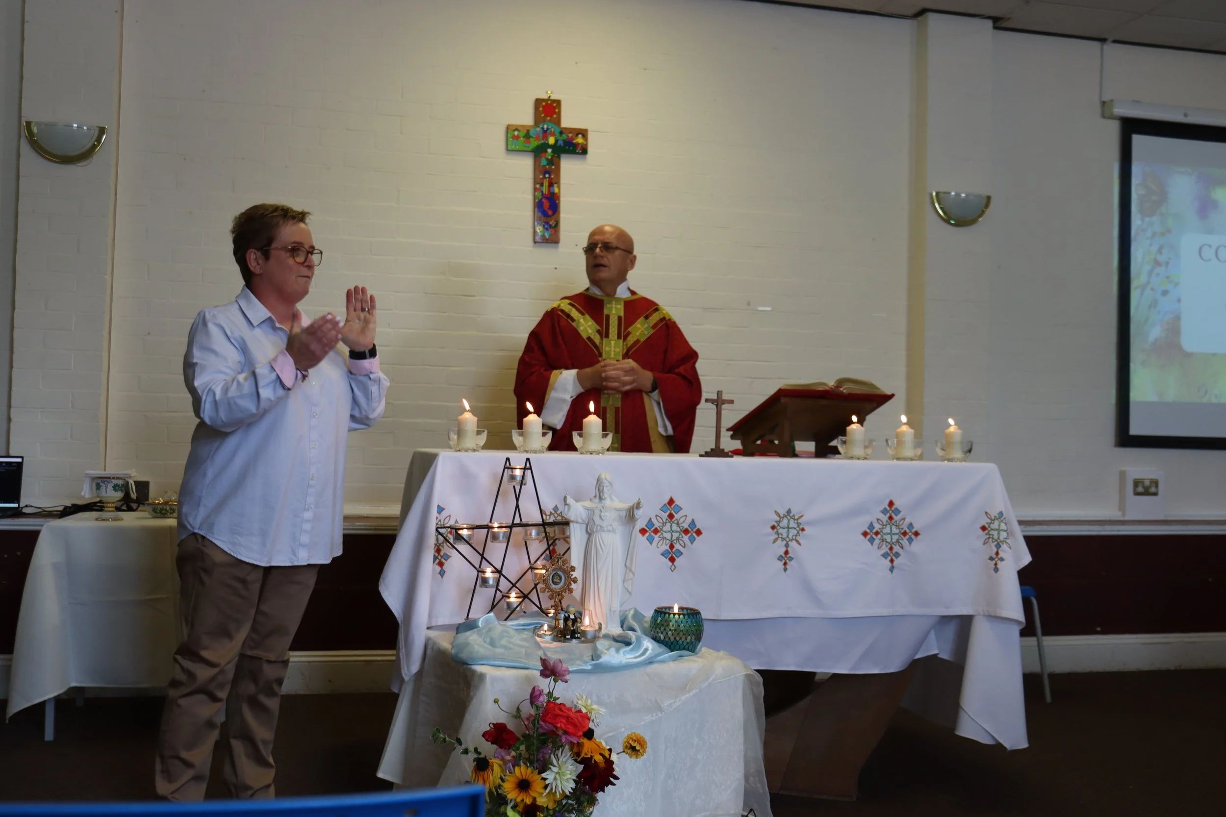 Emma thanks Parish Priest, Fr. Zbigniev.JPG