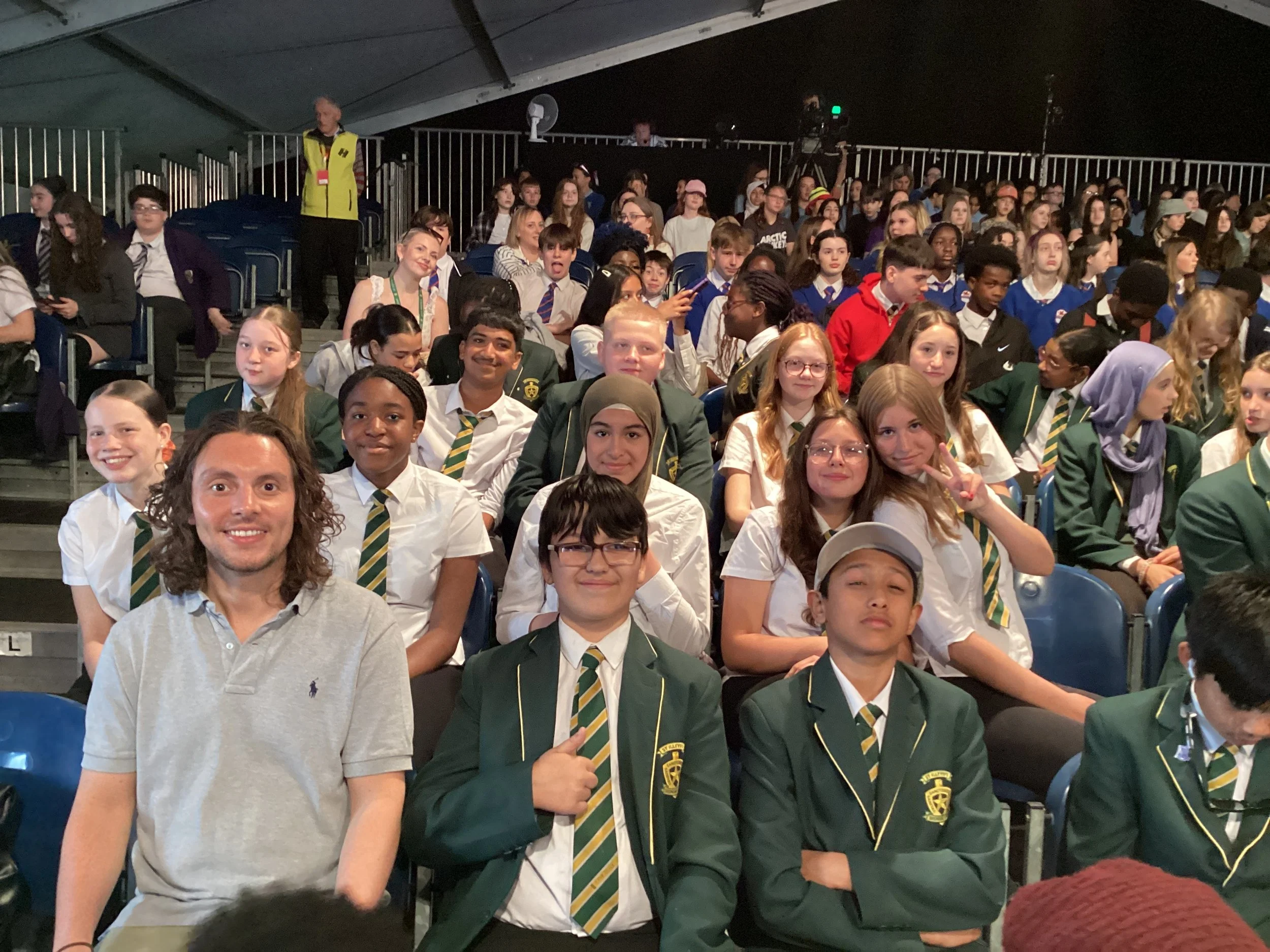 St Illtyd’s enjoy a memorable day at Hay Festival