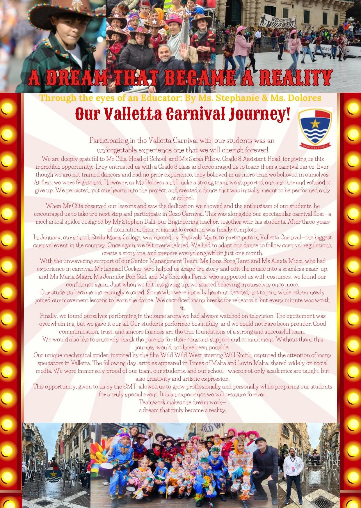 Stella Maris students gain national attention