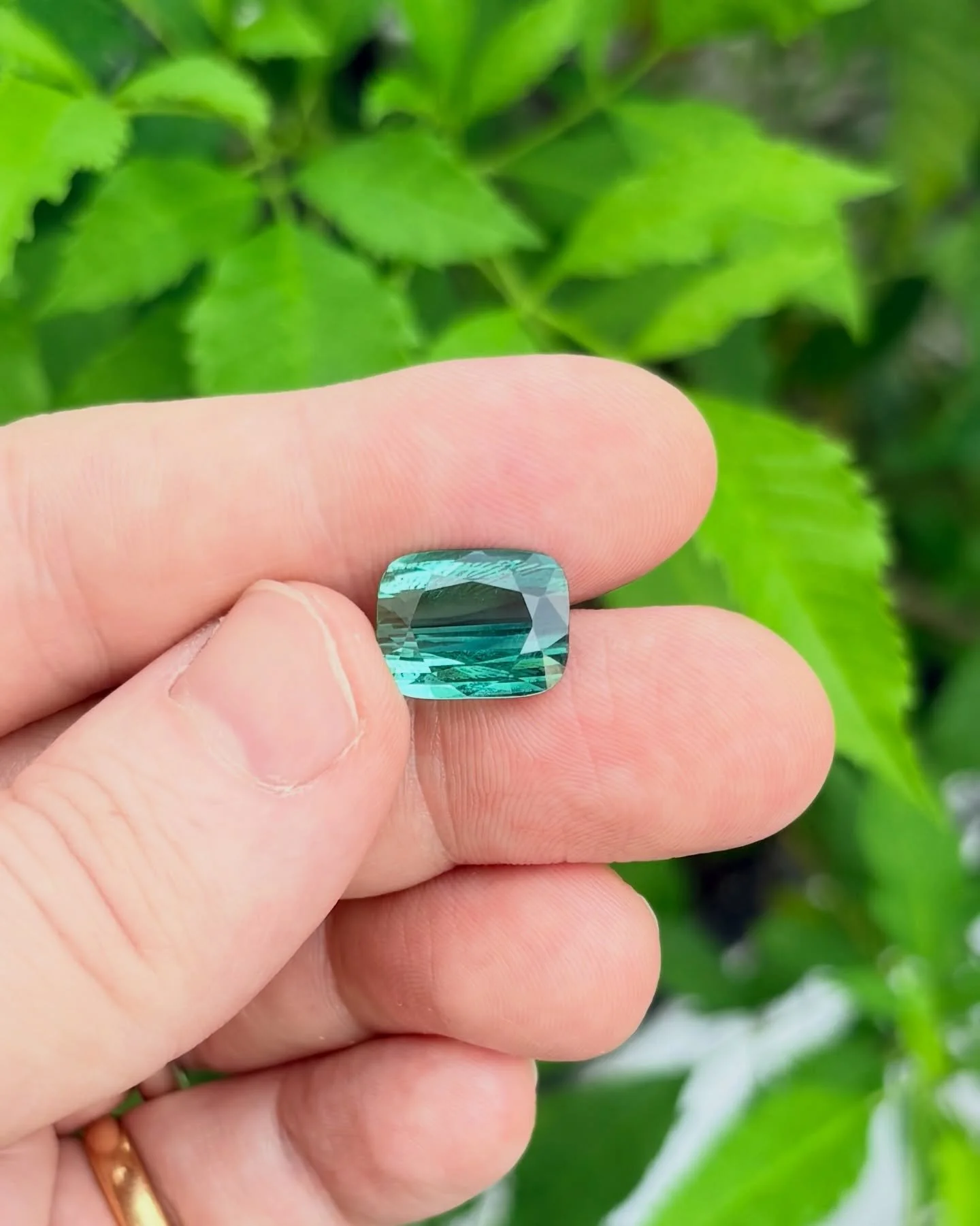 Soft teal, like the refreshing water of a mythical pond in a tropical jungle. Only Tourmalines of a specific, vivid green-blue colour can be graded as &ldquo;lagoon&rdquo; tourmaline. These exceptionally clear and vibrant tourmalines both come with a
