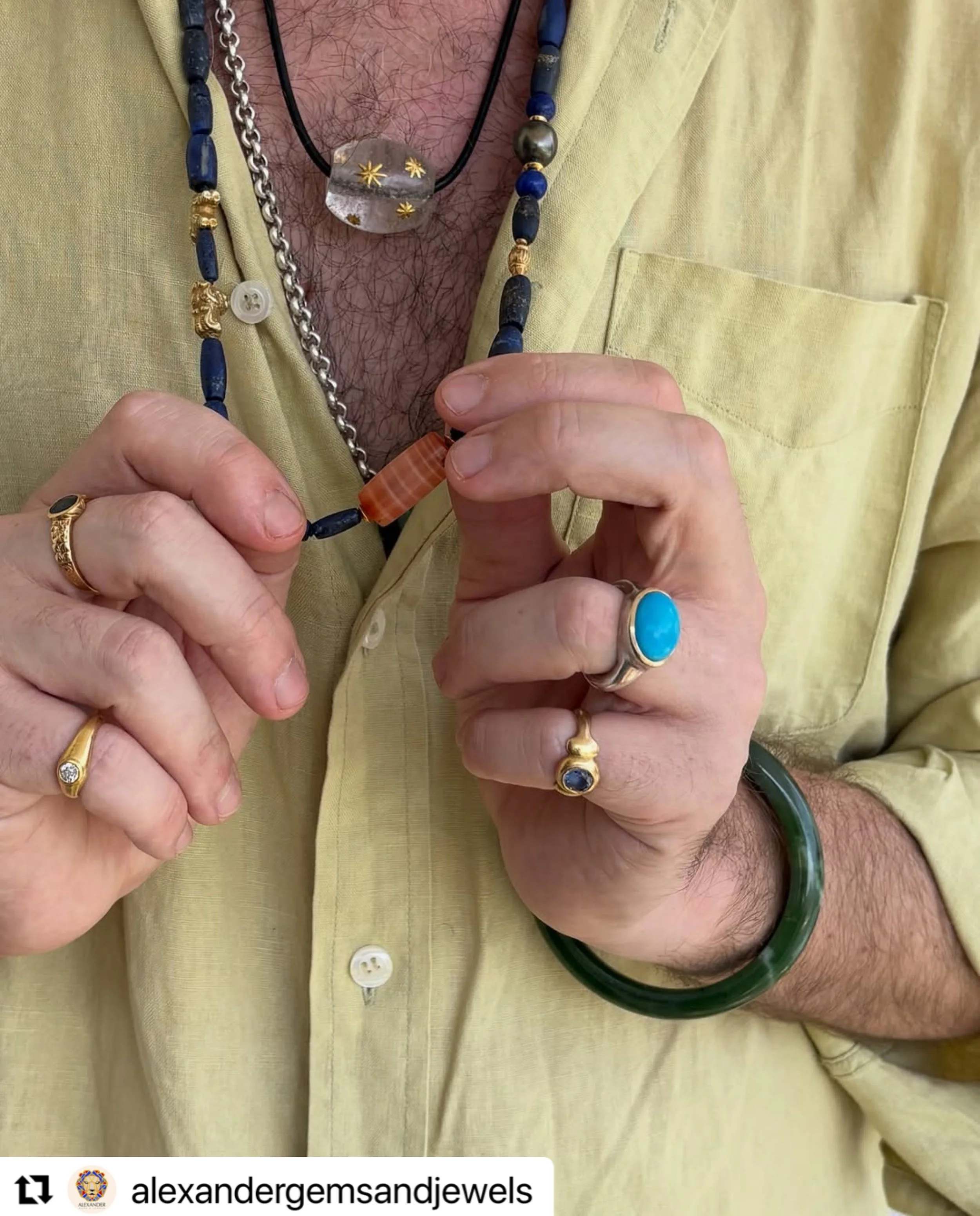 Three of these pieces have already sold, and four have since been recreated for clients.

The jewellery I wear often begins as a personal collection of ideas, materials and stories gathered from years spent travelling and working across Asia and beyo