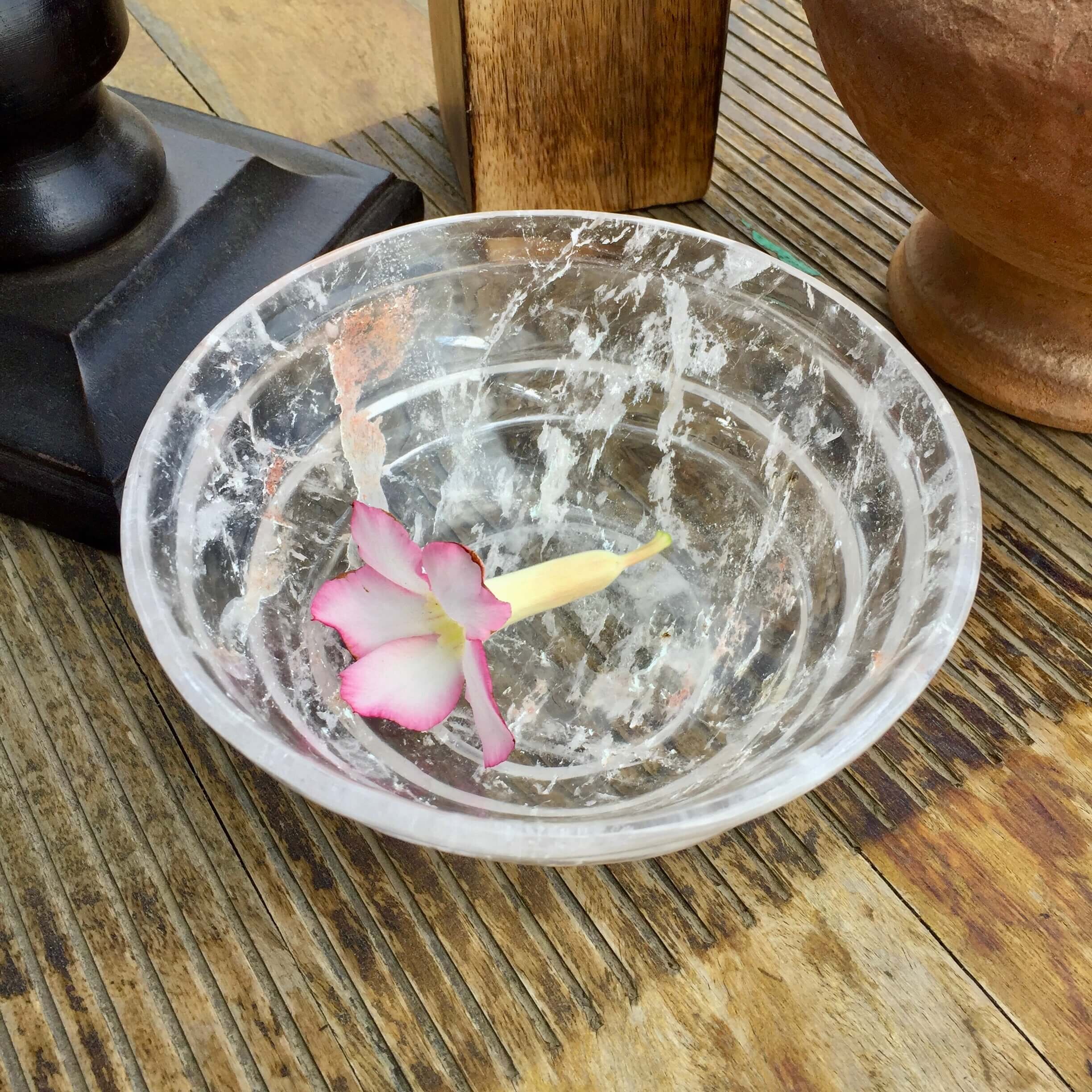 Carved Rock Crystal Bowl